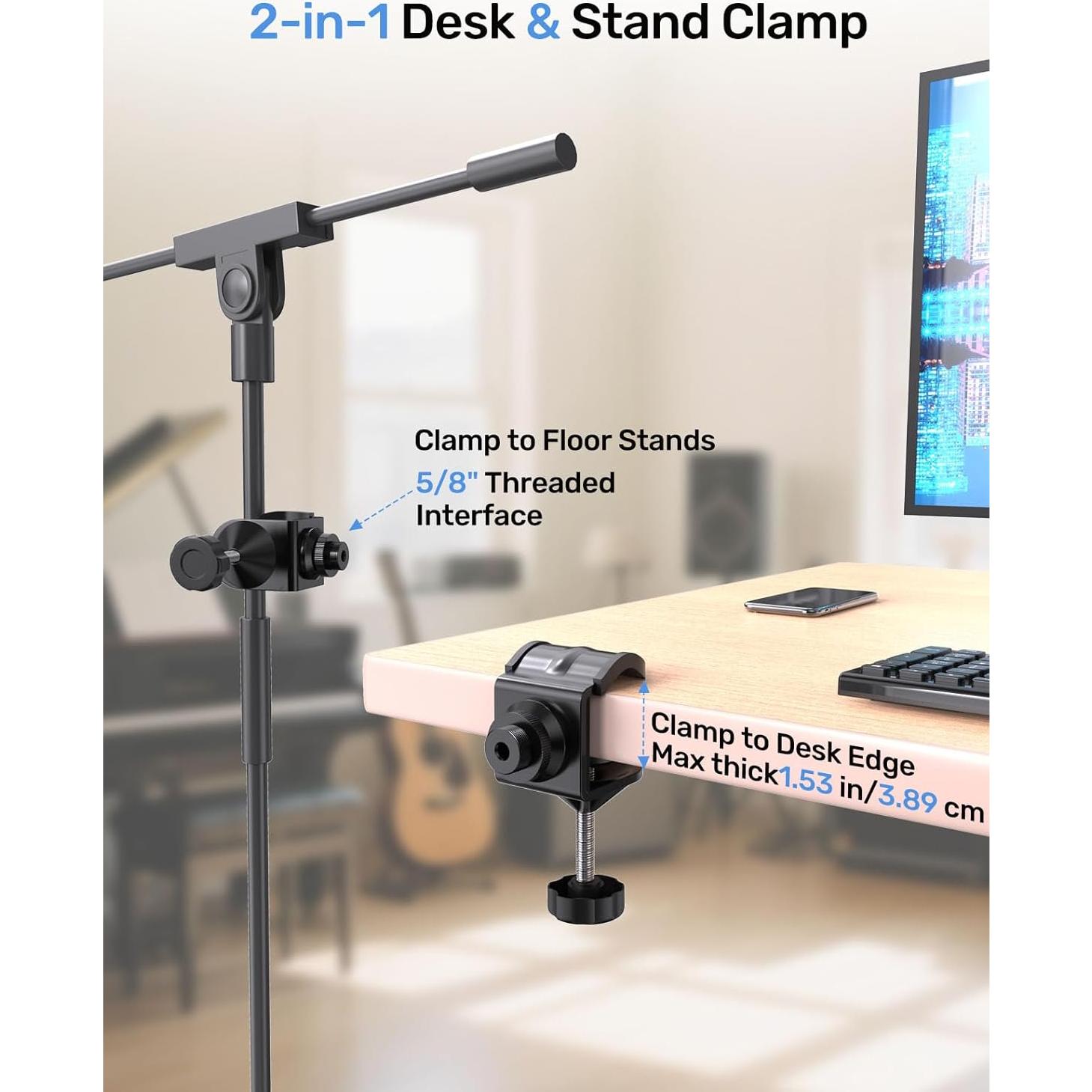 Soporte de Micrófono Kubeisi de Metal para Escritorio 1.59 cm