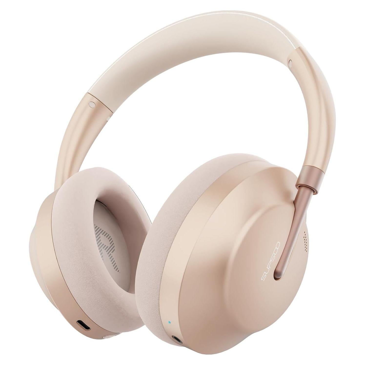 Auriculares Inalámbricos Bluetooth Unbktom B133 Oro Rosa ANC