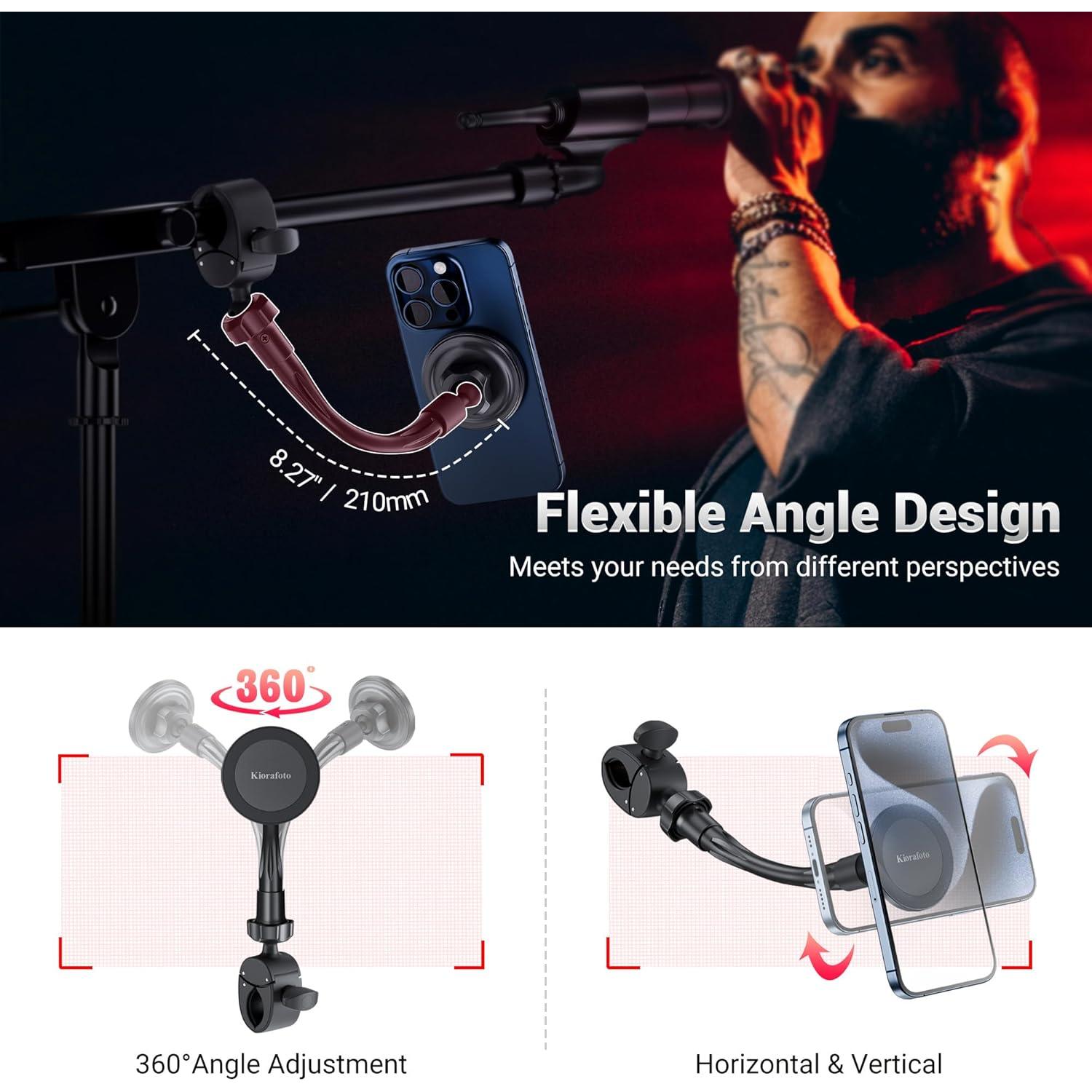 Soporte para Teléfono de Micrófono Jinjiacheng MSPH-1 Ajustable