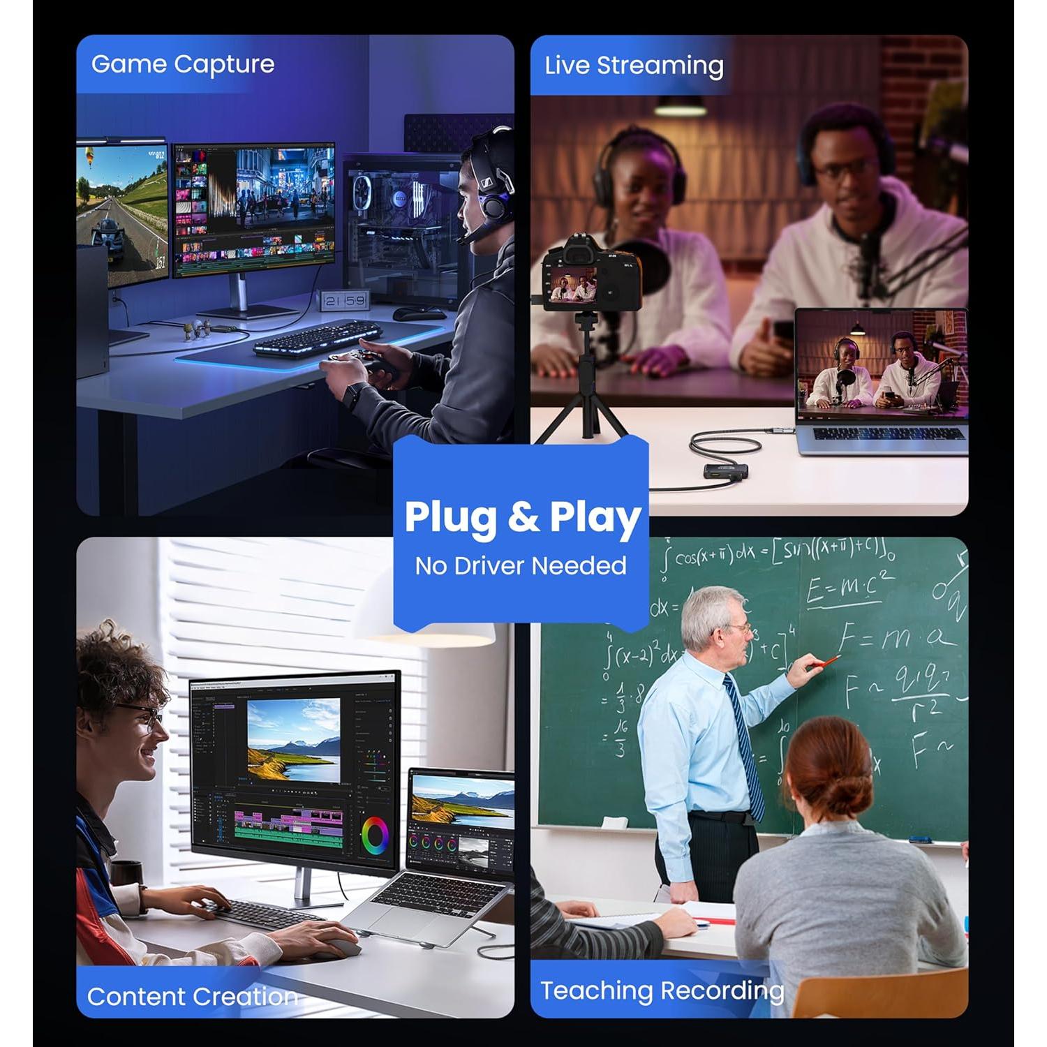 Tarjeta de Captura HDMI 1080P60 ByteWave USB 3.0 - Passthrough 4K