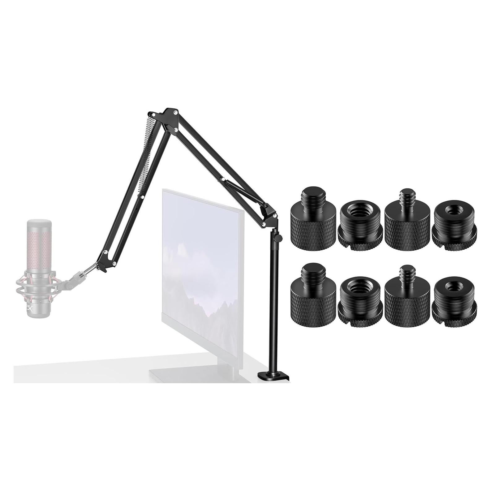 Soporte de Brazo de Micrófono InnoGear con Adaptadores 8 Pzas