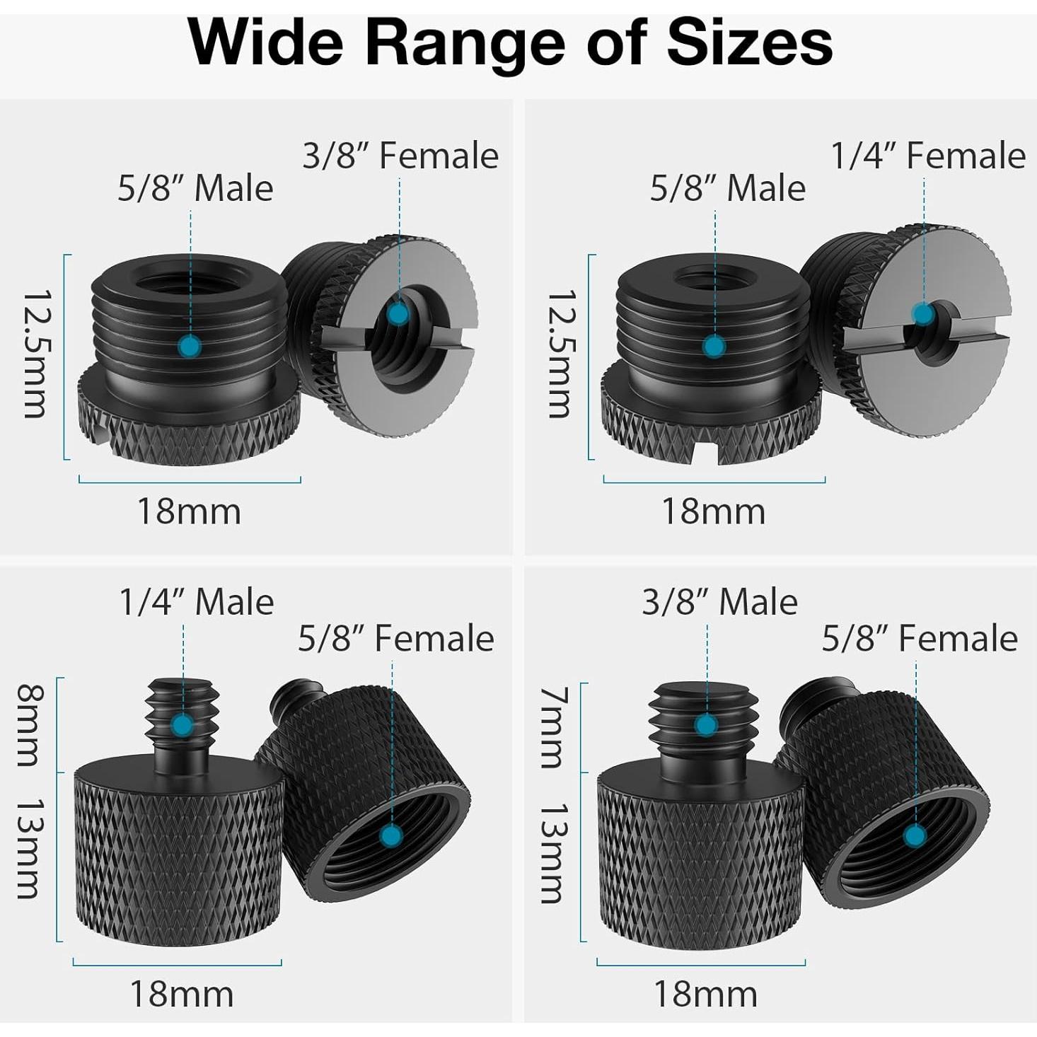 Soporte de Brazo de Micrófono InnoGear con Adaptadores 8 Pzas
