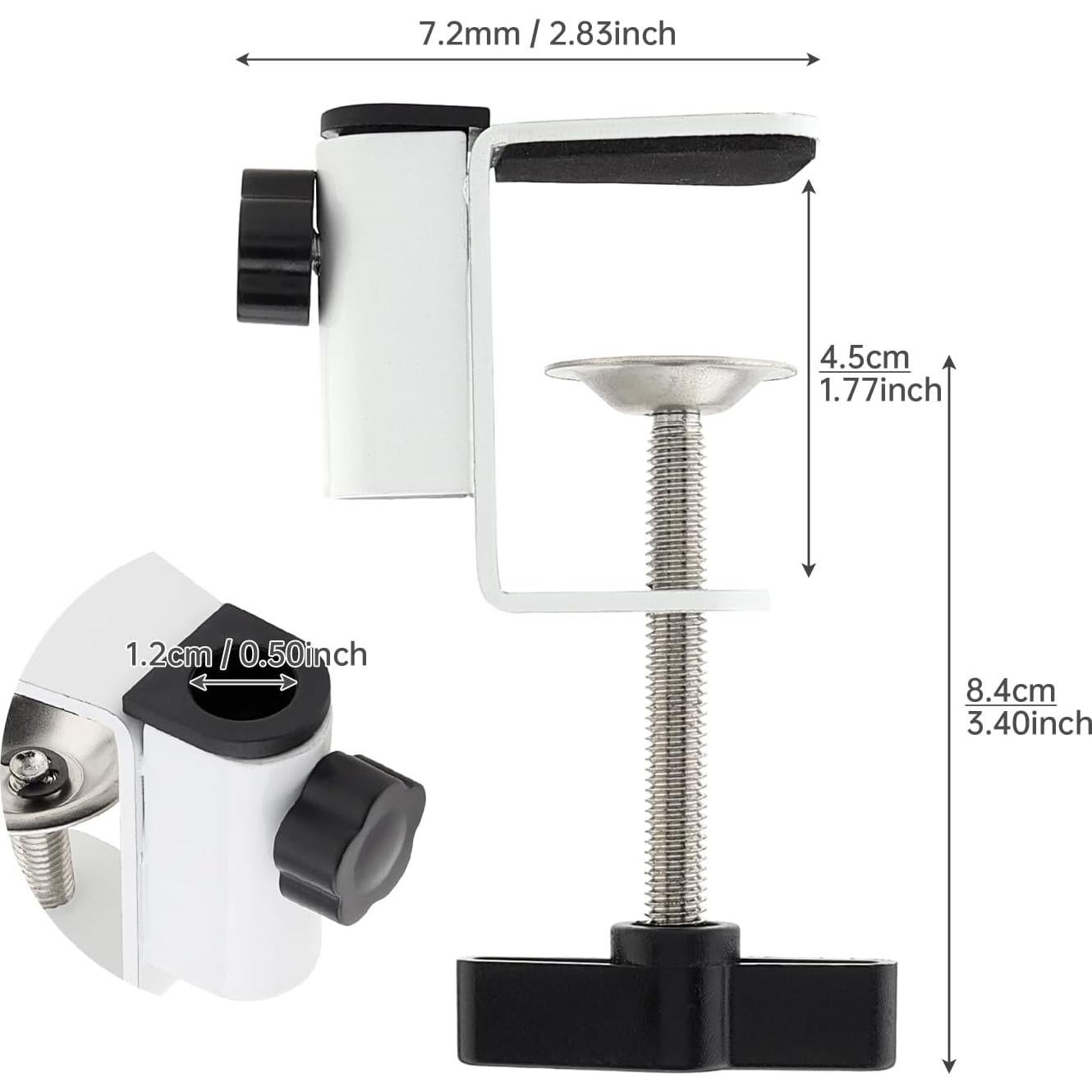 Soporte de Abrazadera en Acero Carbono OriGlam para Micrófono y Lámpara