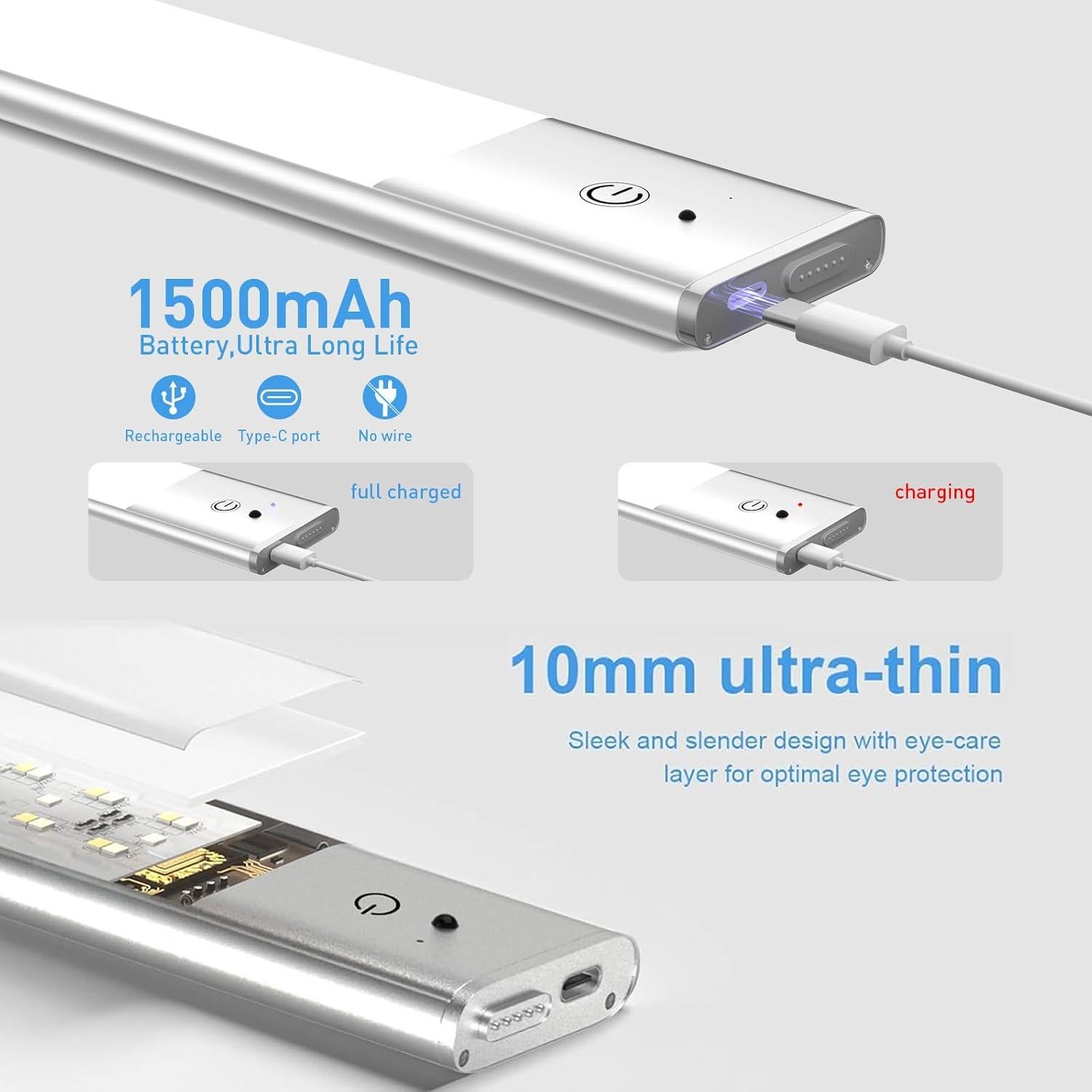 Luces LED Bajo Gabinete Inalámbricas LAJOSO 3 Paquete RGB