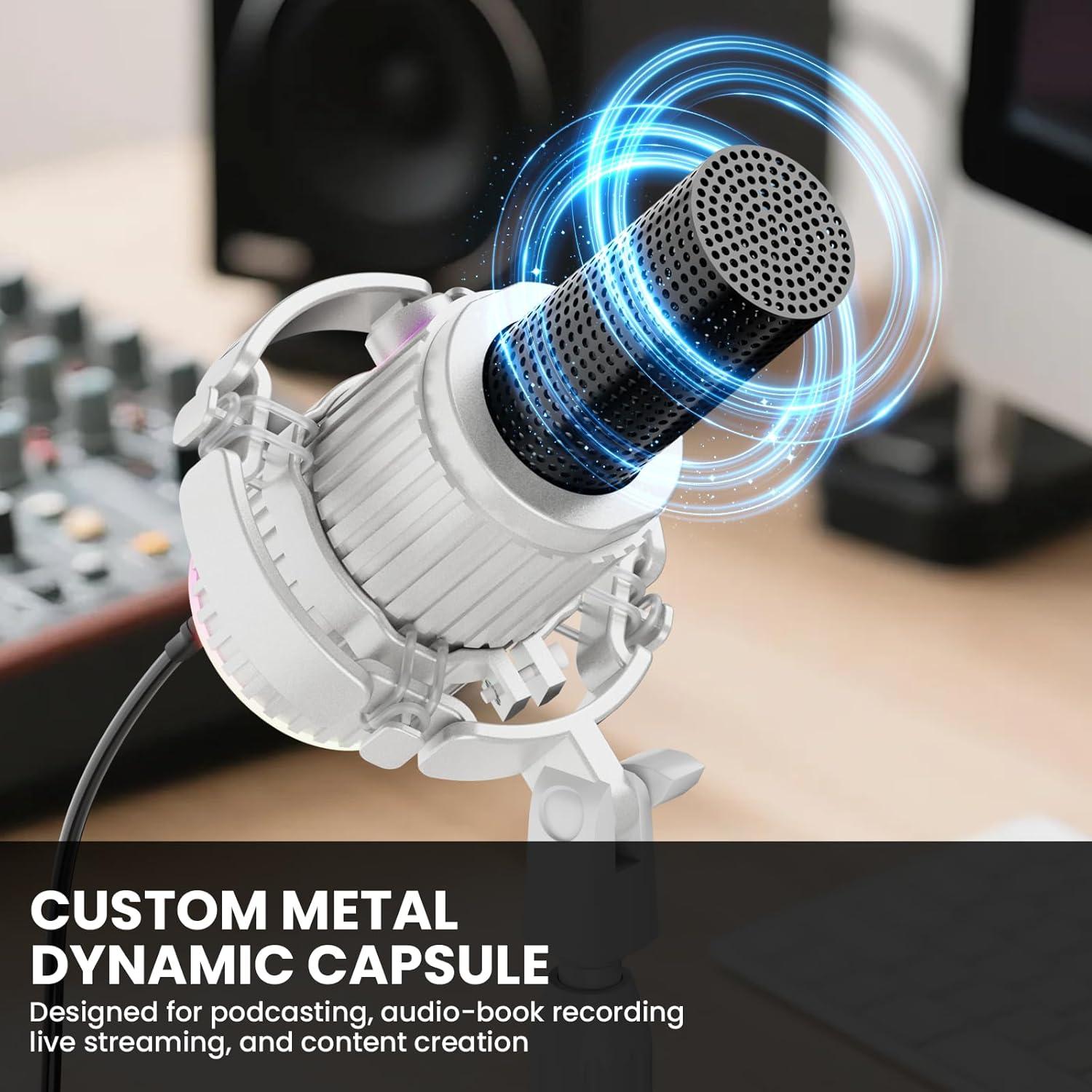 Micrófono Dinámico USB/XLR BASN SL2000 para Podcasting y Juegos