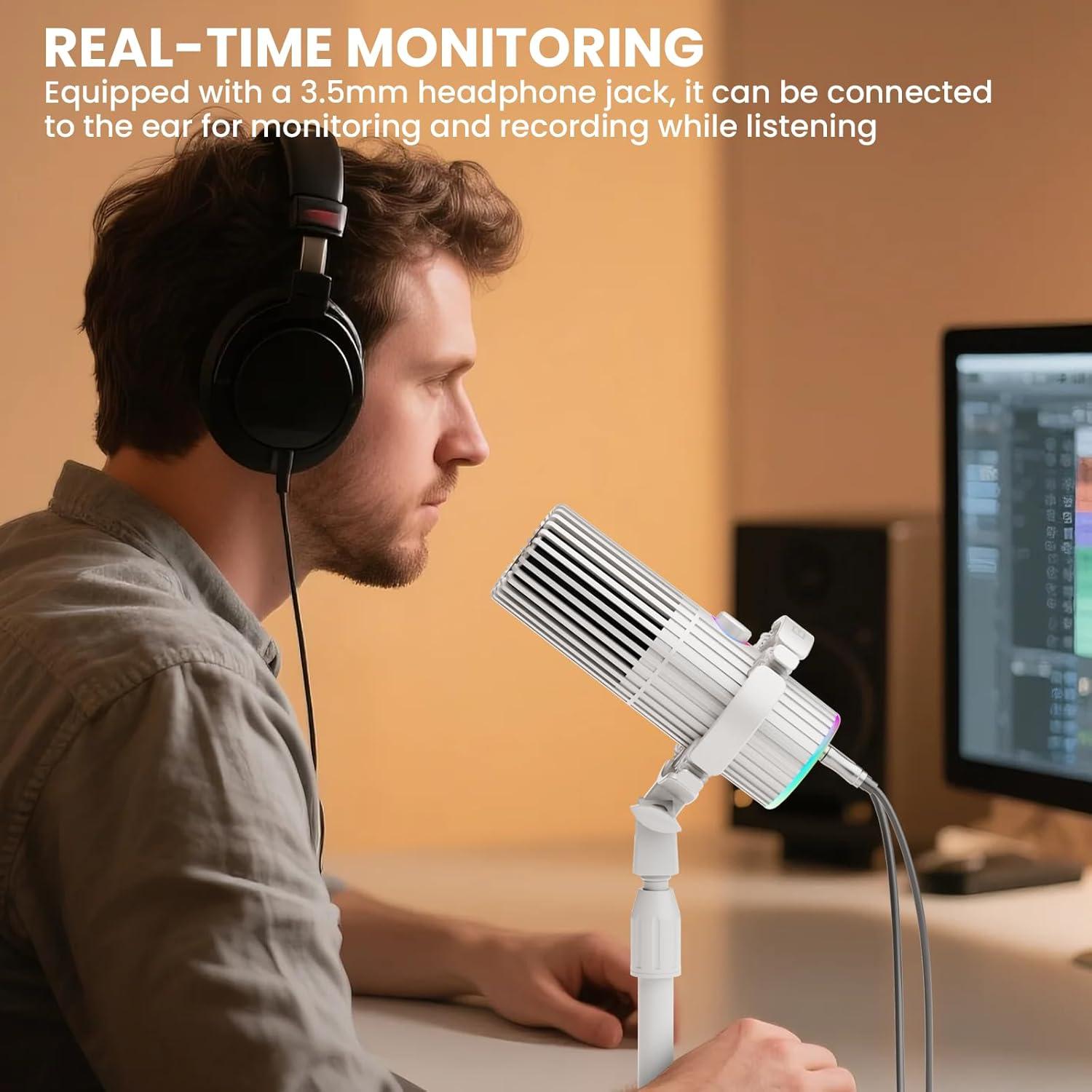 Micrófono Dinámico USB/XLR BASN SL2000 para Podcasting y Juegos