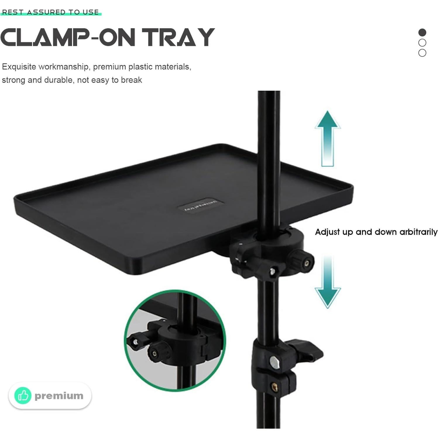 Soporte de Bandeja para Micrófono Milisten 22x16.5cm Carga 3kg