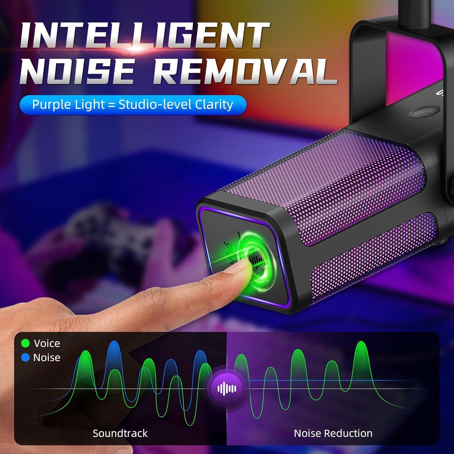 Micrófono Dinámico XTUGA M7 para Streaming y Podcast 48kHz