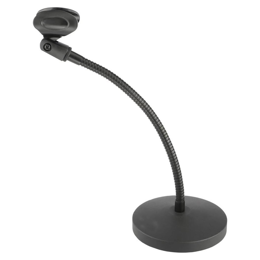 Soporte de Micrófono de Cuello de Ganso con Brazo Flexible 30.48 cm - Ideal para Podcasting y Streaming