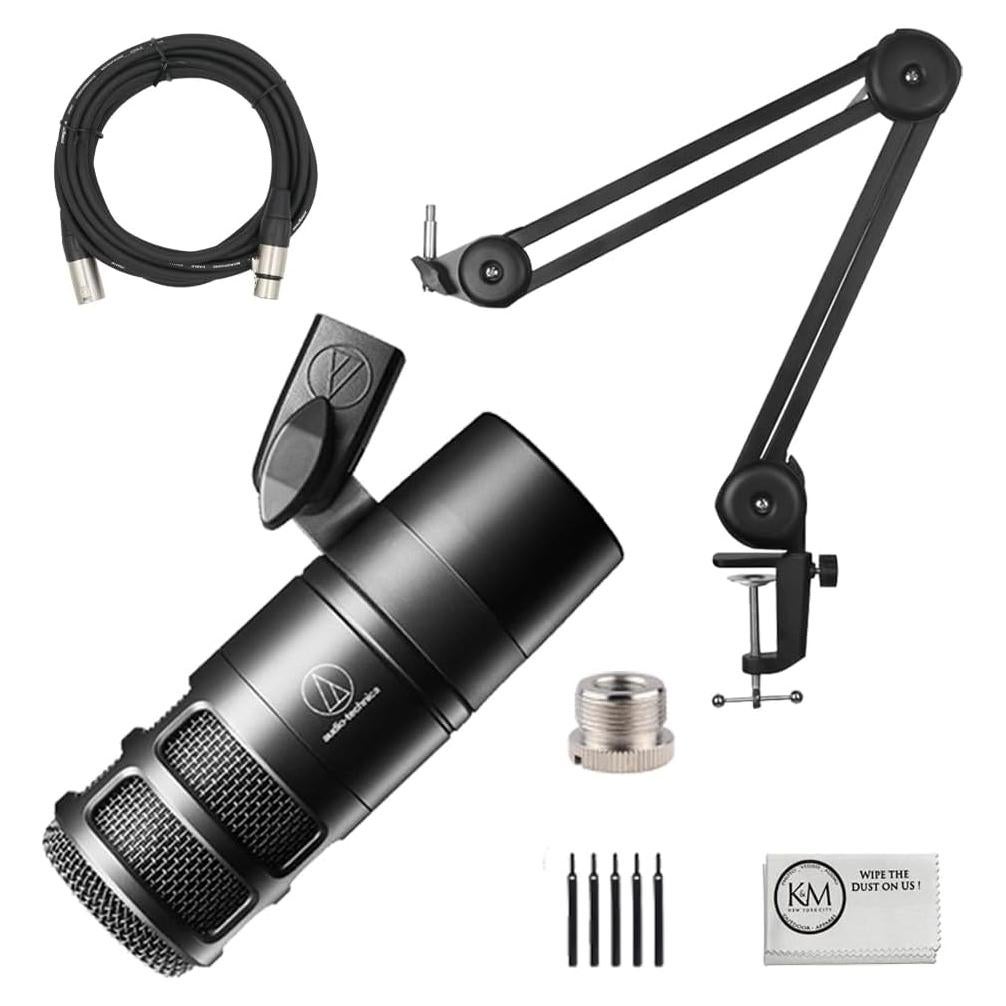 Micrófono Dinámico Hypercardioide Audio-Technica AT2040 + Brazo + Cable XLR 6m