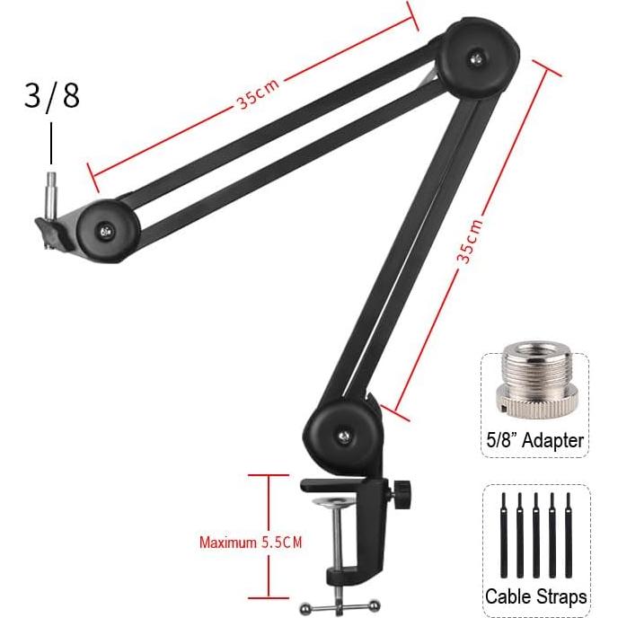 Micrófono Dinámico Hypercardioide Audio-Technica AT2040 + Brazo + Cable XLR 6m