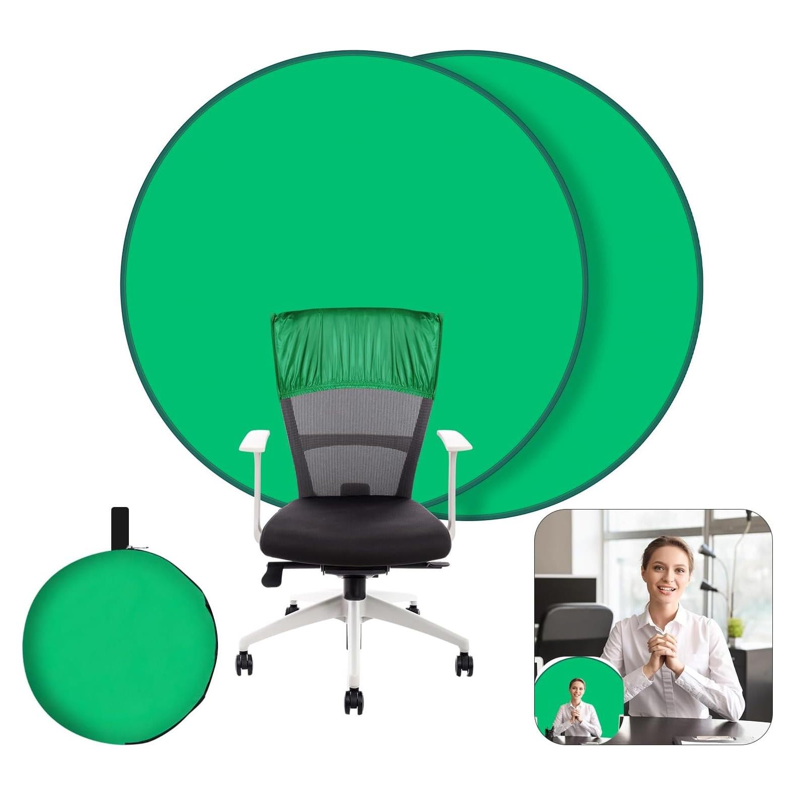 Pantalla Verde Plegable 142 cm para Silla GRABADO Chroma Key