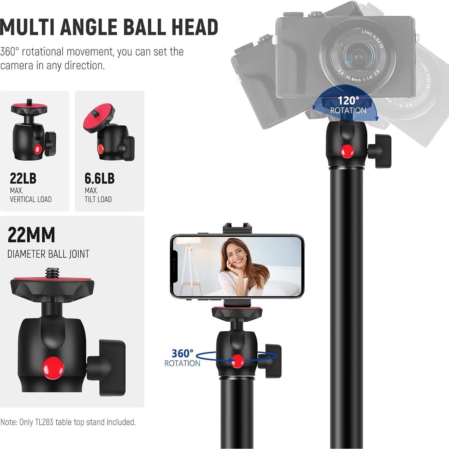 Soporte de Escritorio NEEWER TL283 para Cámara y Micrófono