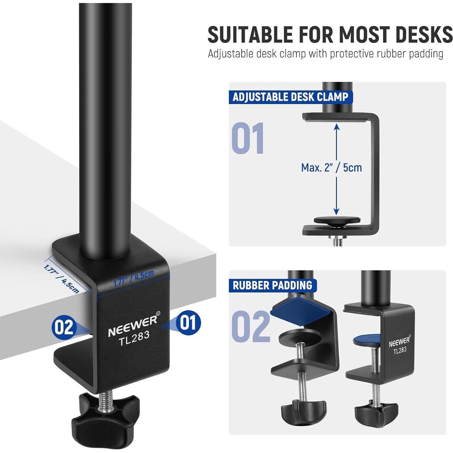 Soporte de Escritorio NEEWER TL283 para Cámara y Micrófono