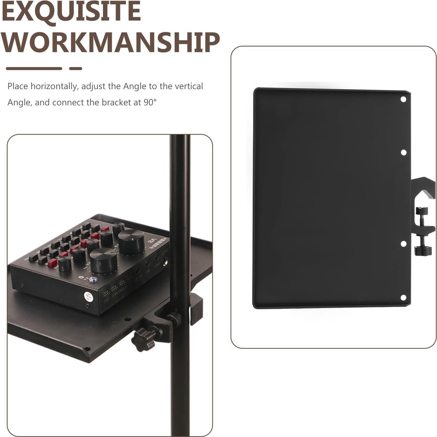 Bandeja Ajustable para Micrófono EXCEART - Soporte Compacto