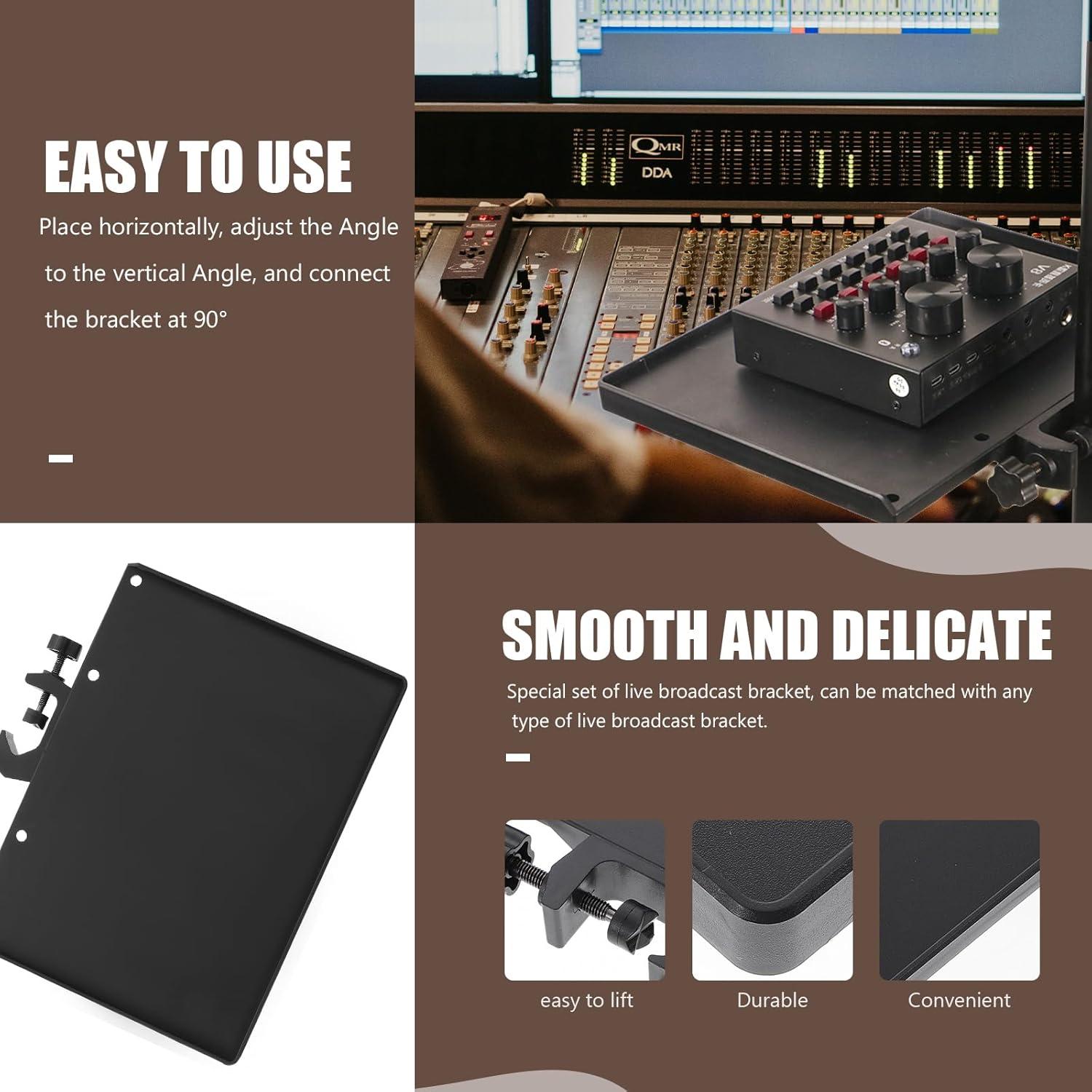 Bandeja Ajustable para Micrófono EXCEART - Soporte Compacto