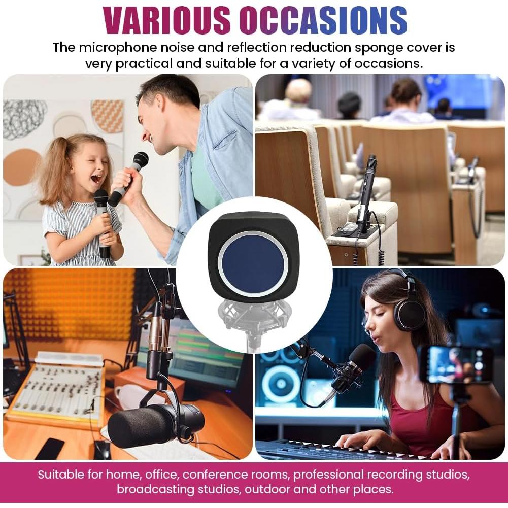 Escudo de Aislamiento para Micrófono Loyanger - Filtro de Ruido Azul