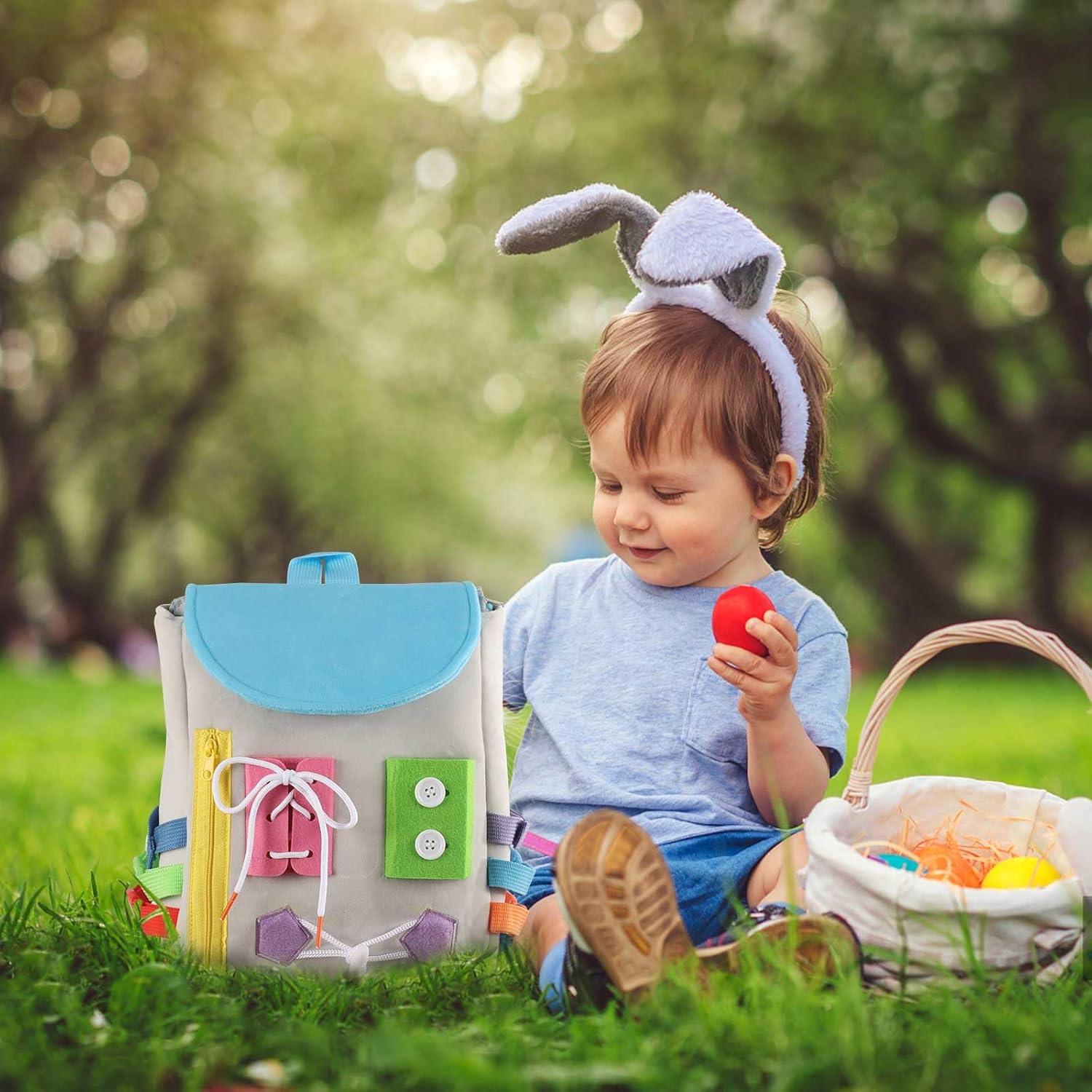 Mochila Tablero Ocupado Foshan - Juguete Educativo Gris