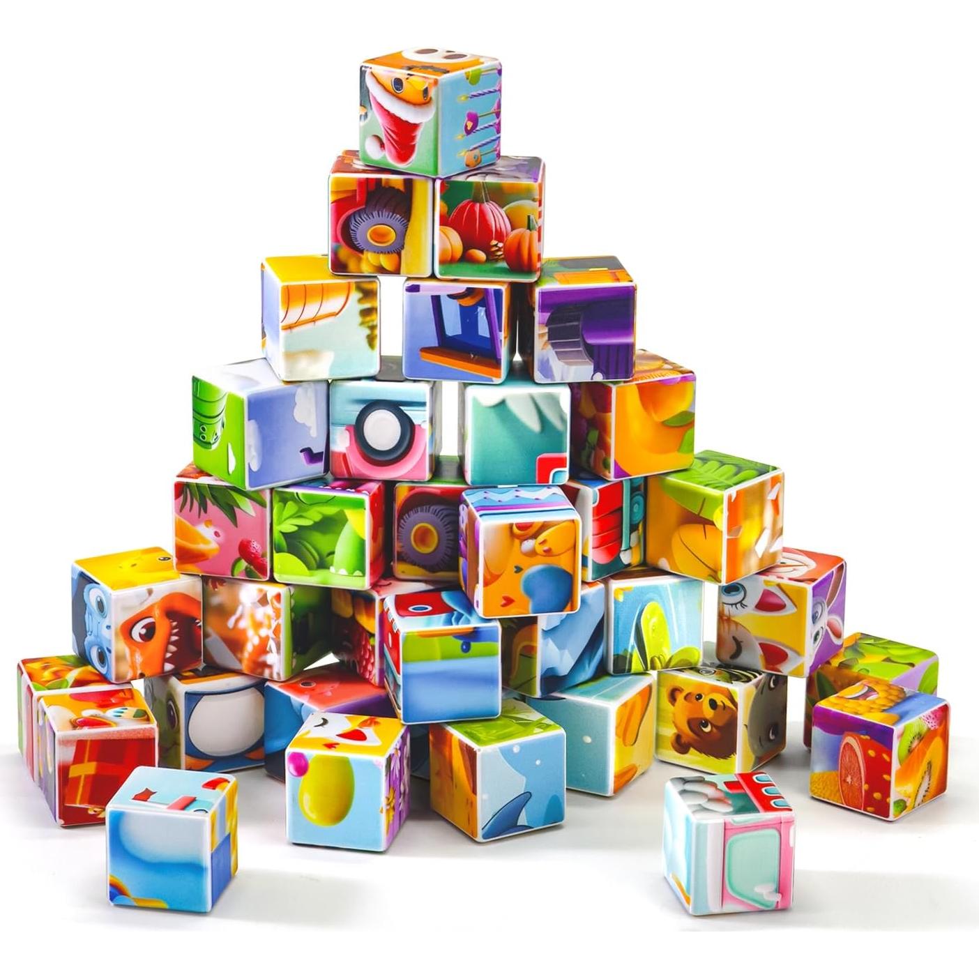 Bloques Magnéticos Educativos Pairez Toys - 36 PCS para Niños 3-5 Años