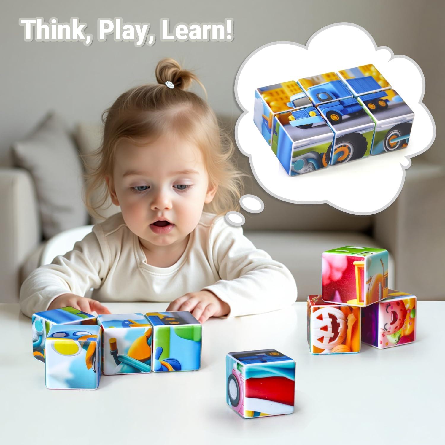 Bloques Magnéticos Educativos Pairez Toys - 36 PCS para Niños 3-5 Años