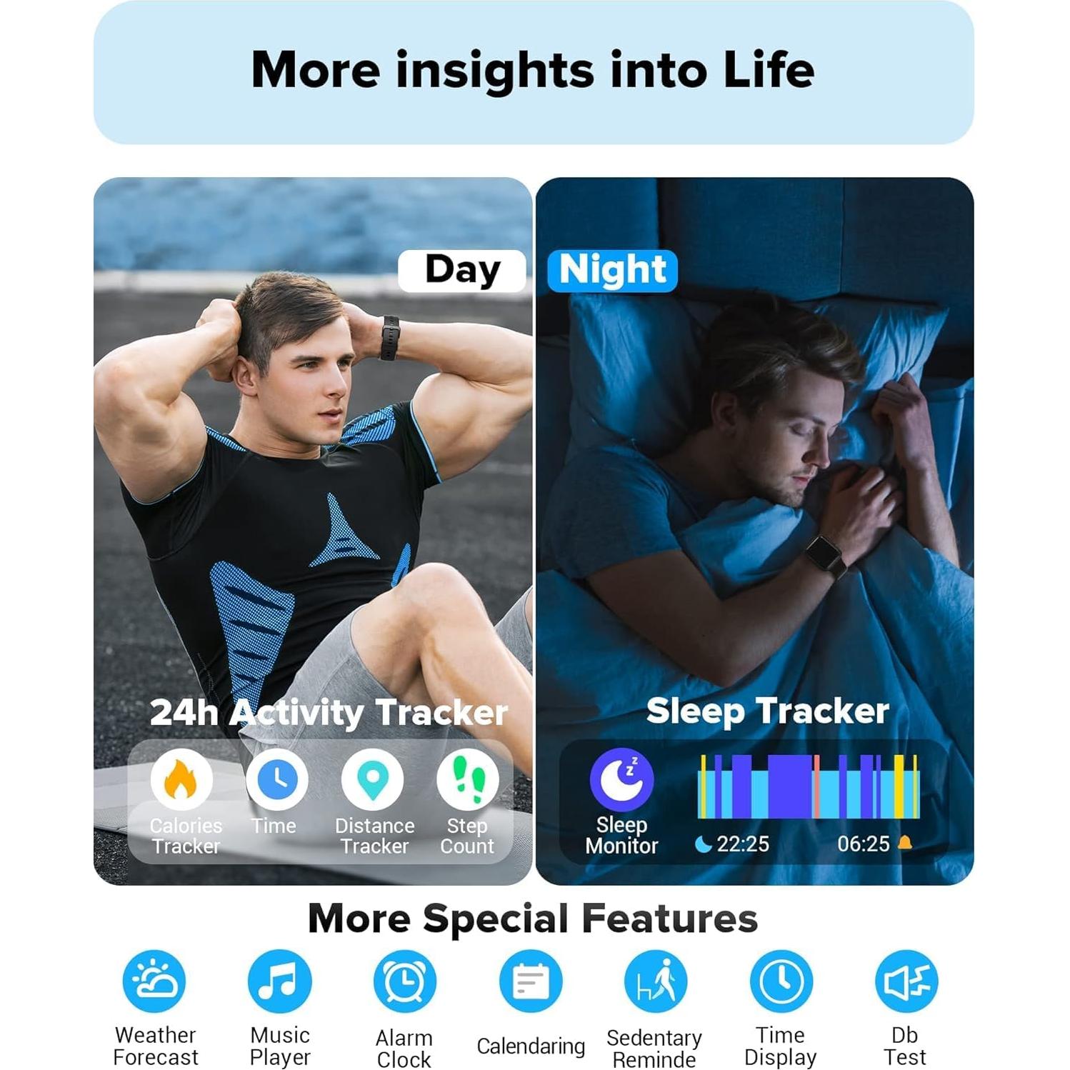 Reloj Inteligente AEAC Negro 1.8" Bluetooth Llamadas IP68