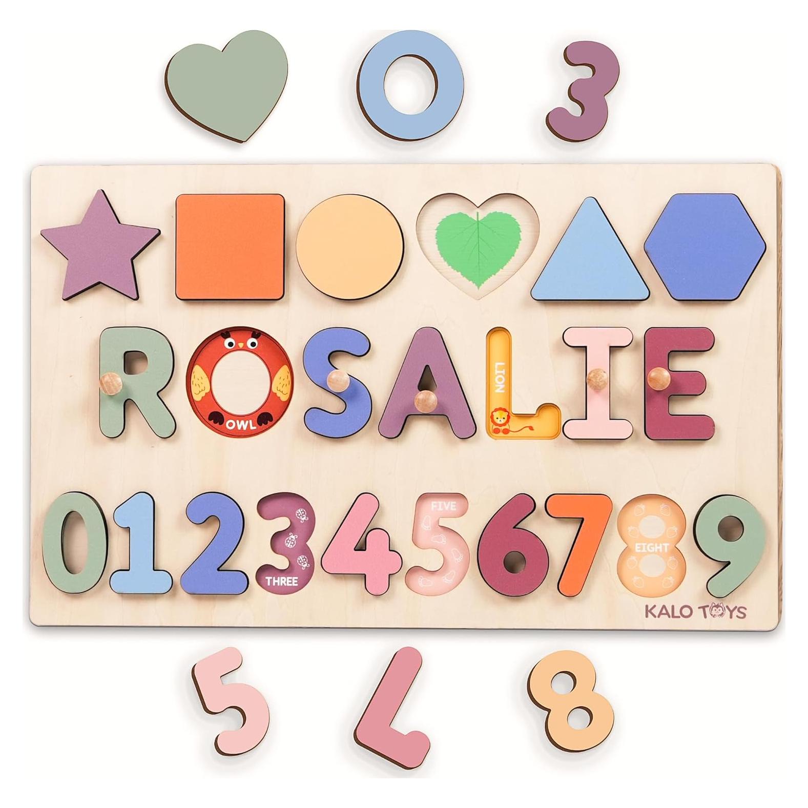 Rompecabezas de Madera Personalizado Woodartis para Bebés 1-3 Años