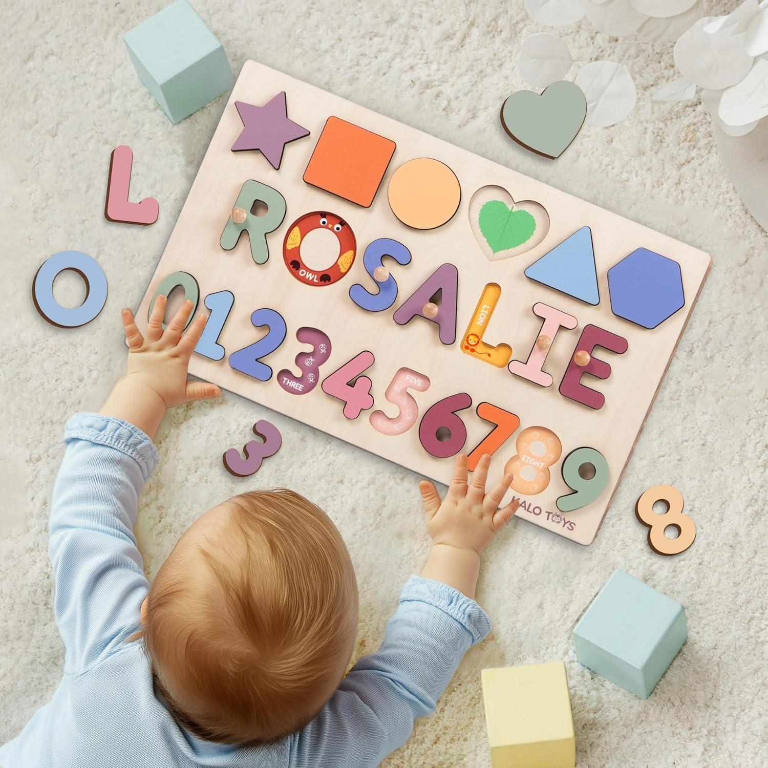 Rompecabezas de Madera Personalizado Woodartis para Bebés 1-3 Años