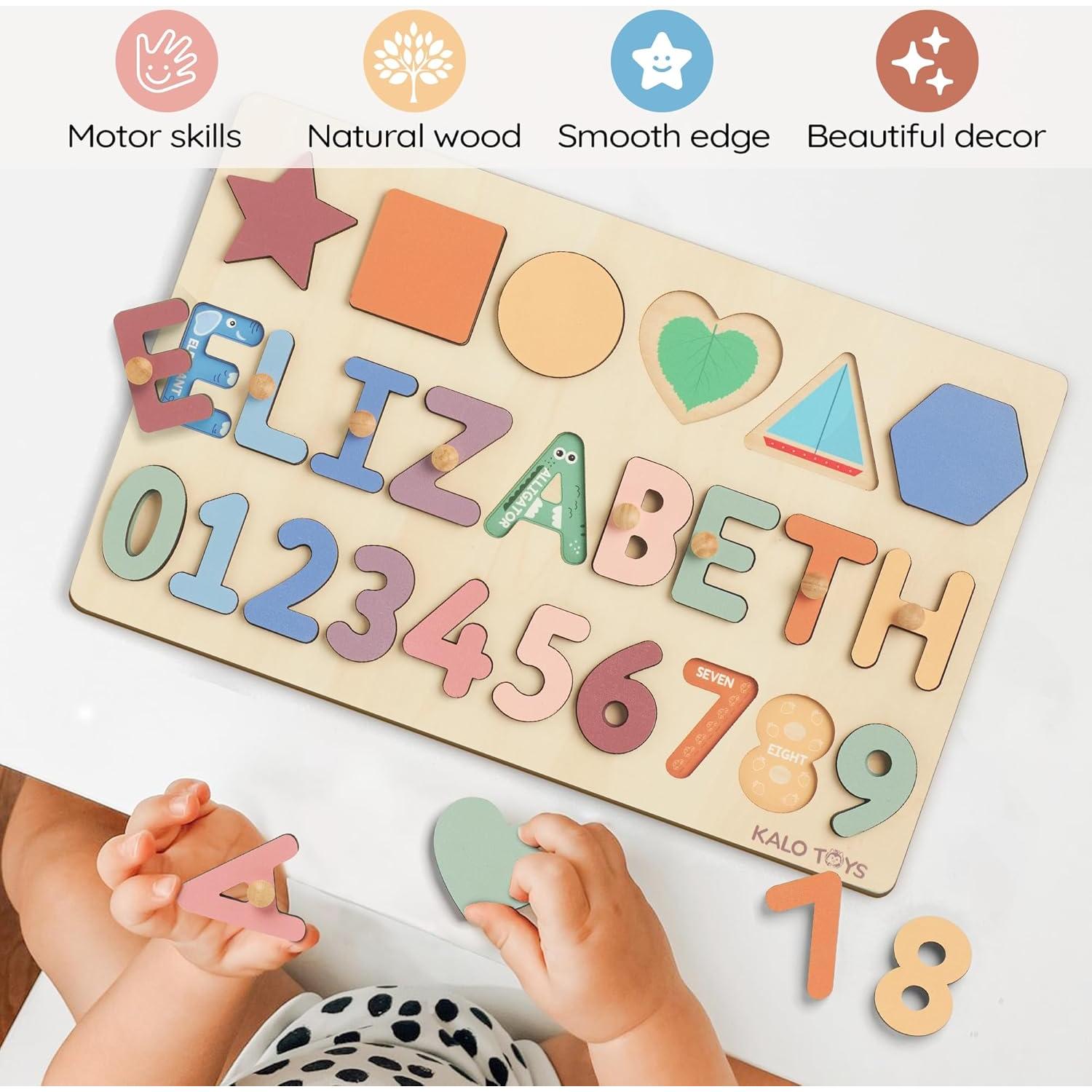 Rompecabezas de Madera Personalizado Woodartis para Bebés 1-3 Años