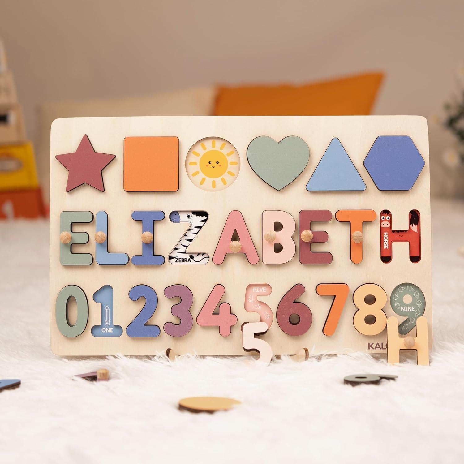 Rompecabezas de Madera Personalizado Woodartis para Bebés 1-3 Años