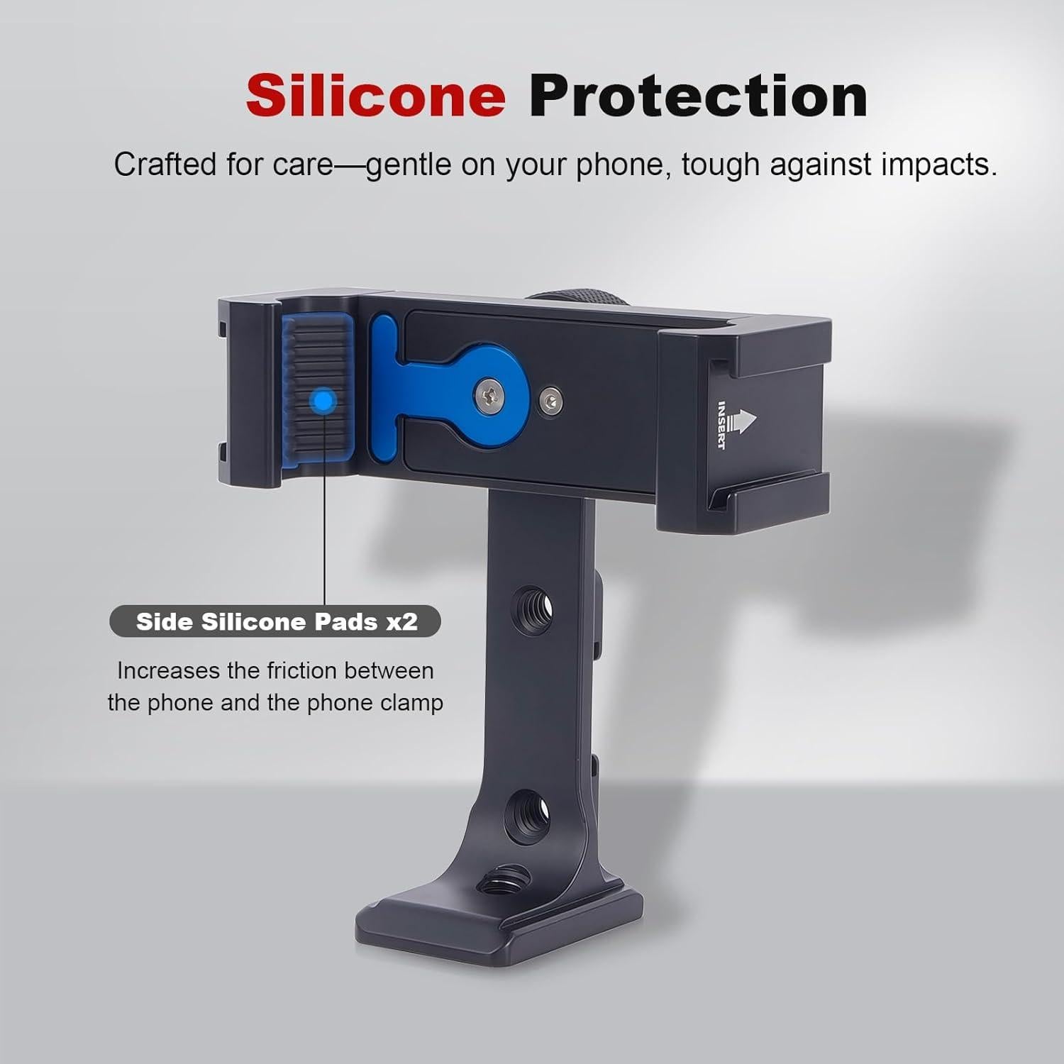 Soporte de teléfono Came-TV 83001 con rotación 360° y zapata fría