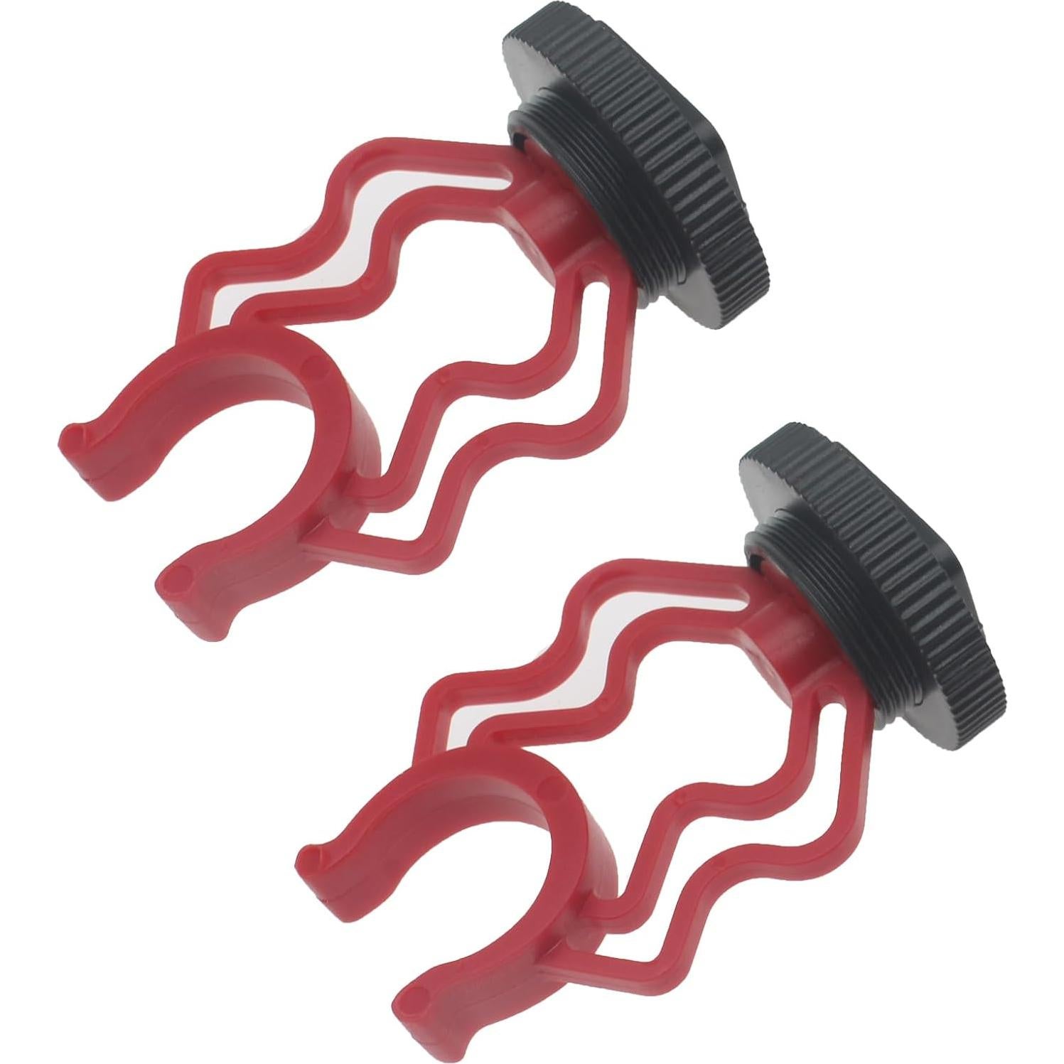 Soporte de Choque para Micrófono Rojo 2 Pcs ABS Metal