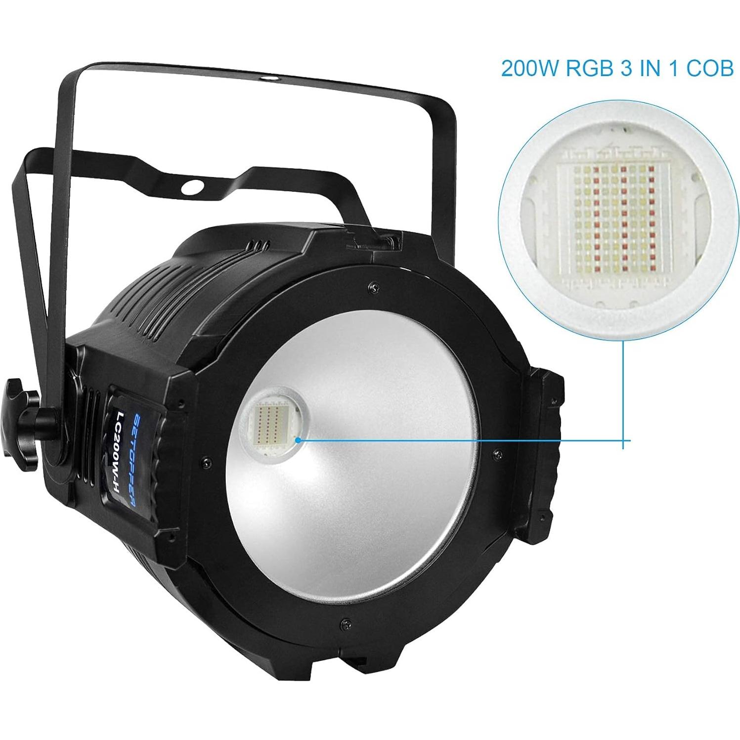 BETOPPER Luz de Escenario 200W RGB DMX Efectos Iluminación