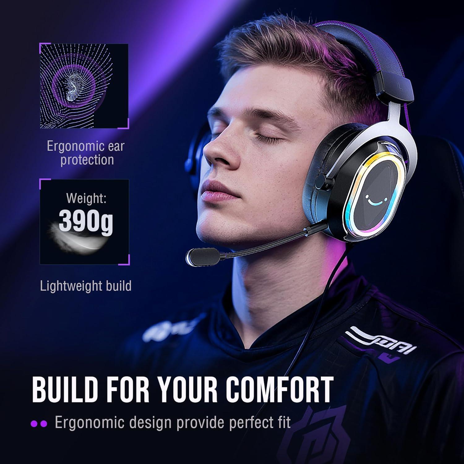 Auriculares Gaming FIFINE H13BP USB 7.1 RGB - Micrófono NC