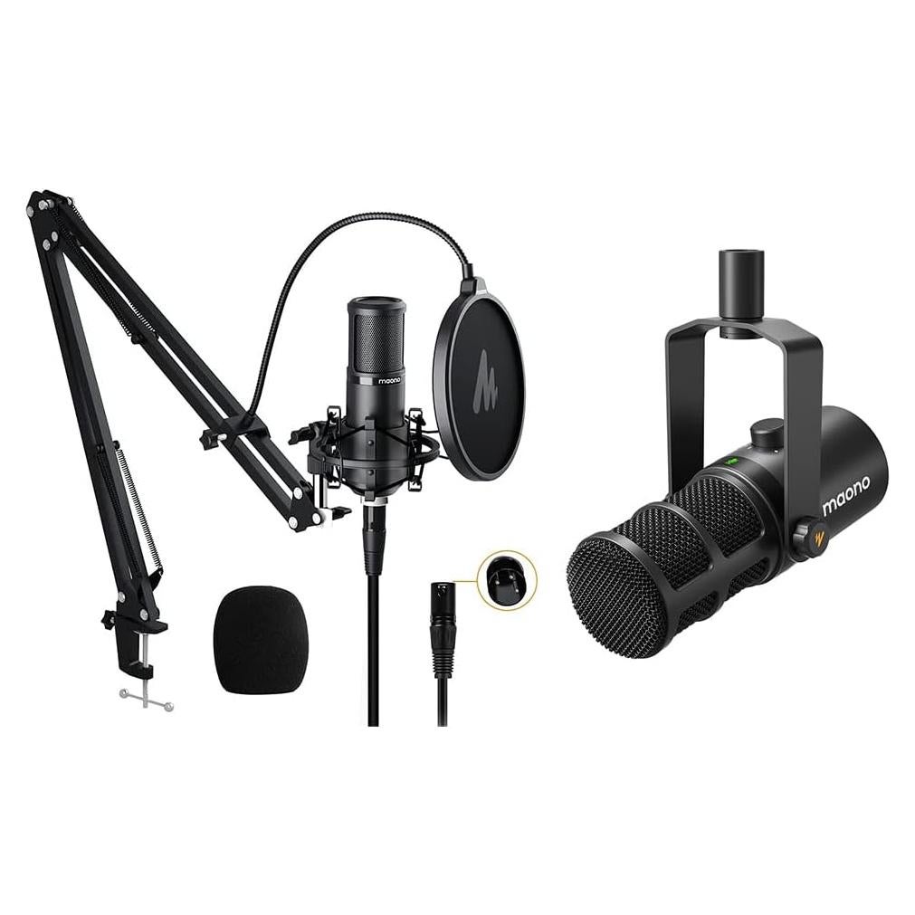 Micrófono XLR MAONO PM320S + PD400X para Podcast y Estudio
