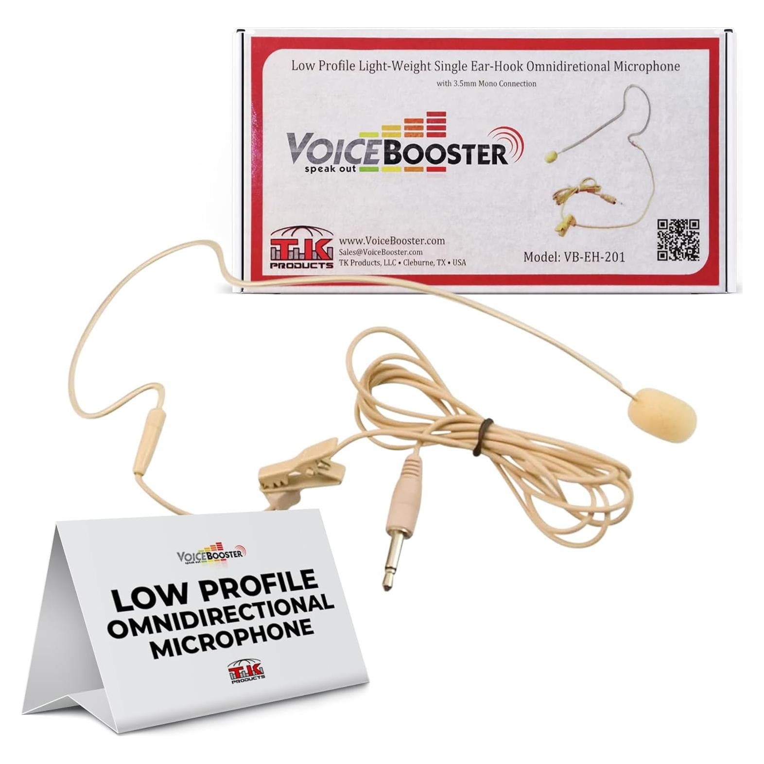Micrófono de Diadema Omnidireccional VoiceBooster VB-EH-201