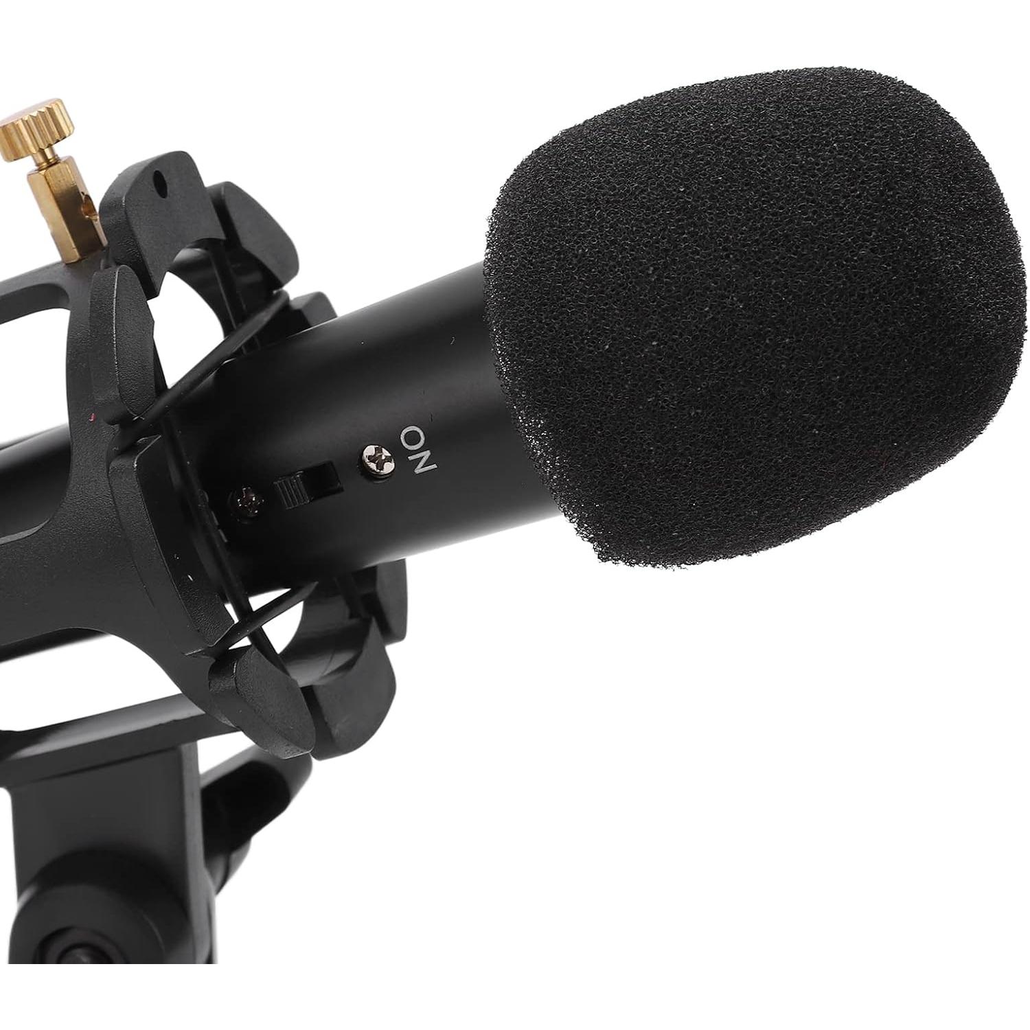 Kit Micrófono Condensador Cardioide USB con Trípode y Filtro Antipop