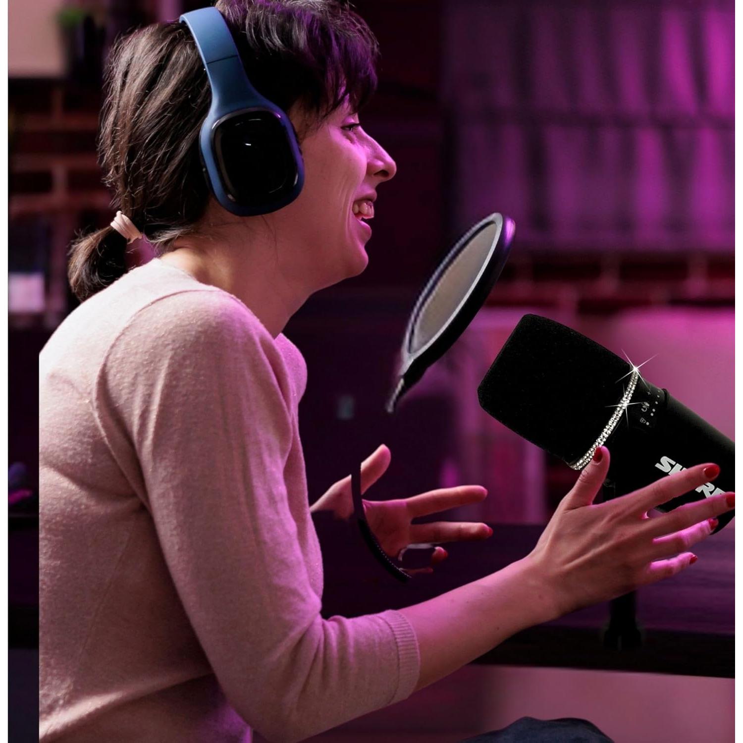 Filtro Pop Reemplazo Shure MV7, MV7i, MV7+, MV7X - Negro