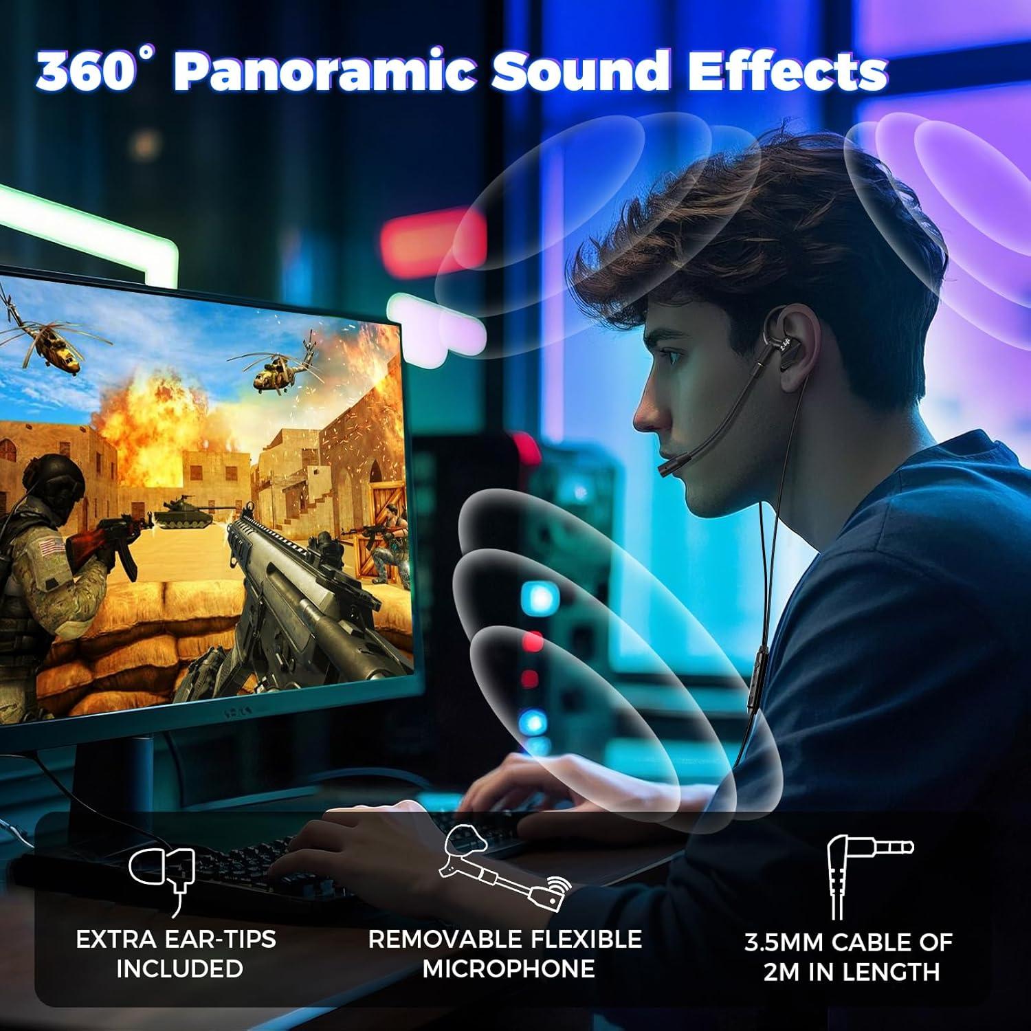 Auriculares Gaming BlueFire In-Ear con Micrófono y Cancelación de Ruido