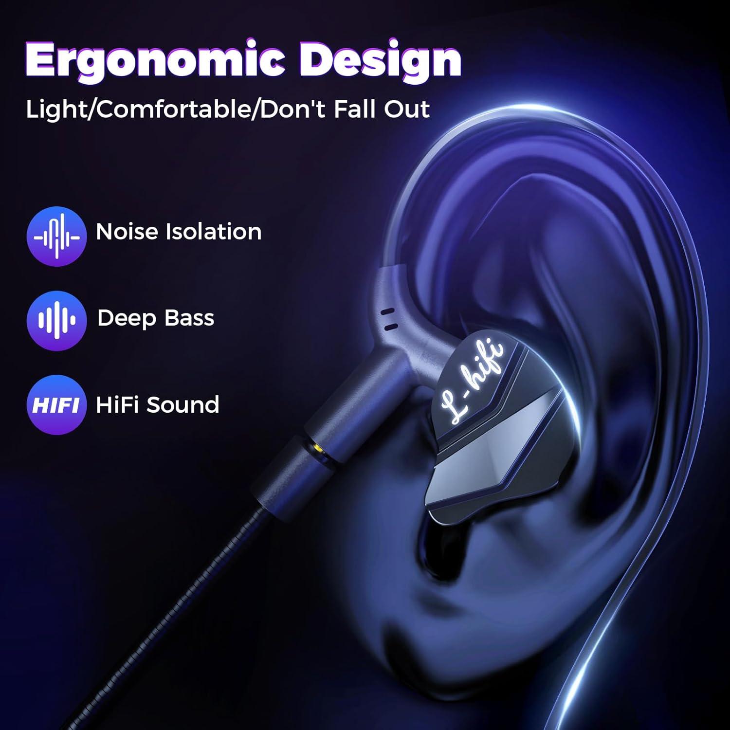 Auriculares Gaming BlueFire In-Ear con Micrófono y Cancelación de Ruido