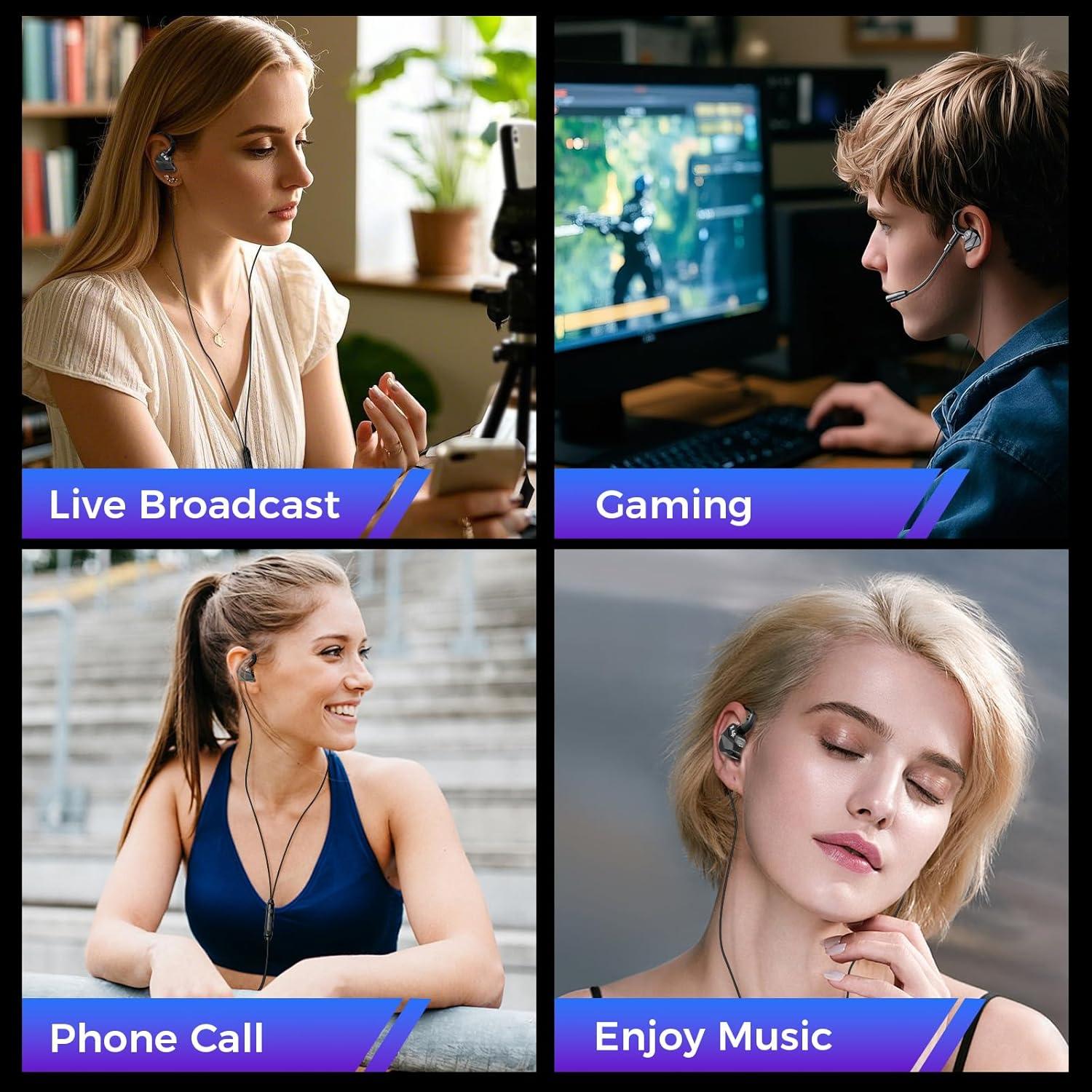 Auriculares Gaming BlueFire In-Ear con Micrófono y Cancelación de Ruido