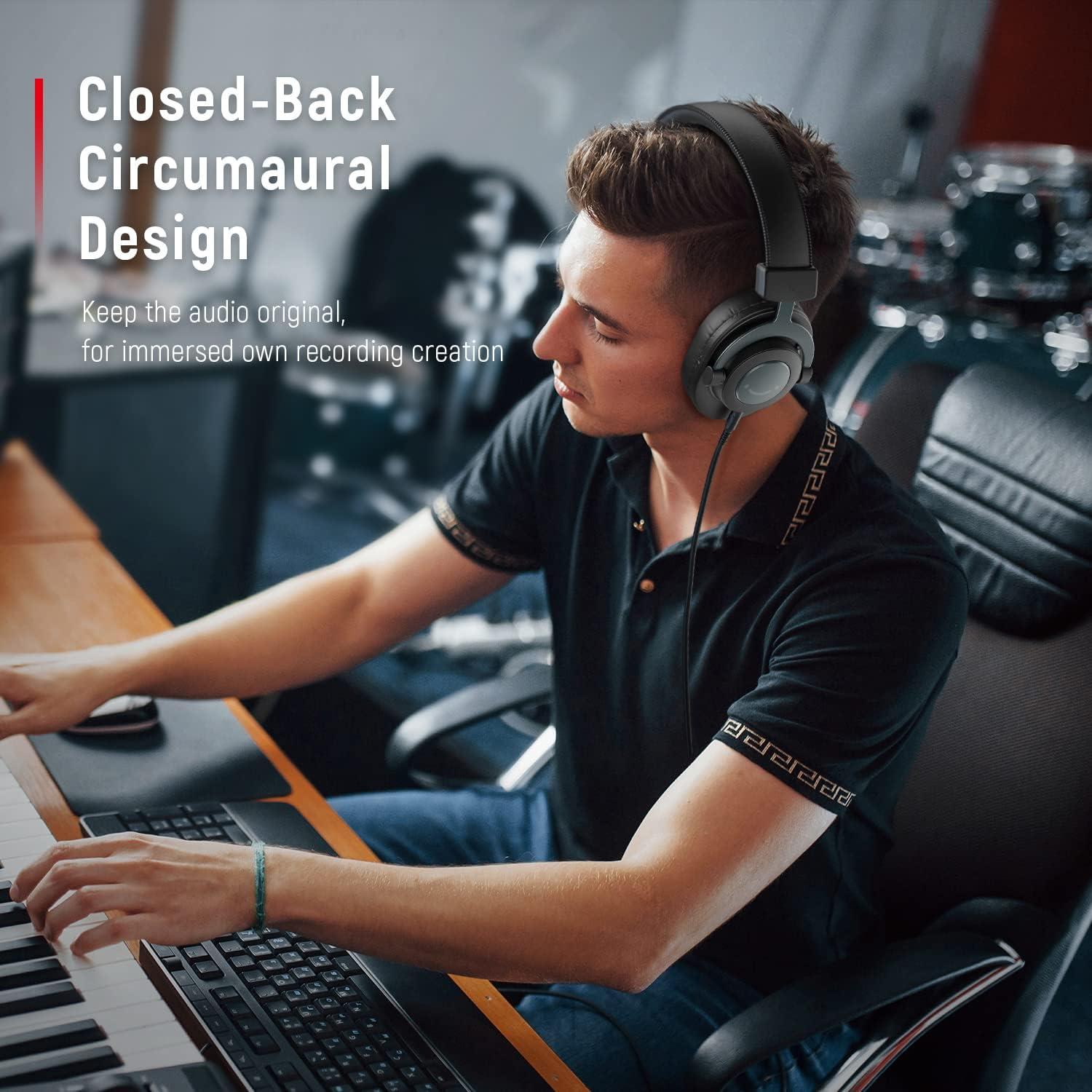 Micrófono USB FIFINE A6B + Auriculares H8 para Gaming y Estudio