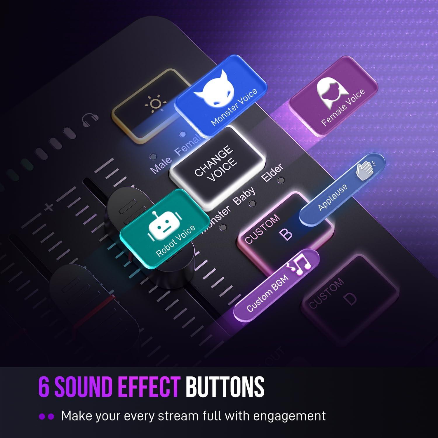 Brazo de Micrófono FIFINE BM88 con Mezclador XLR y RGB