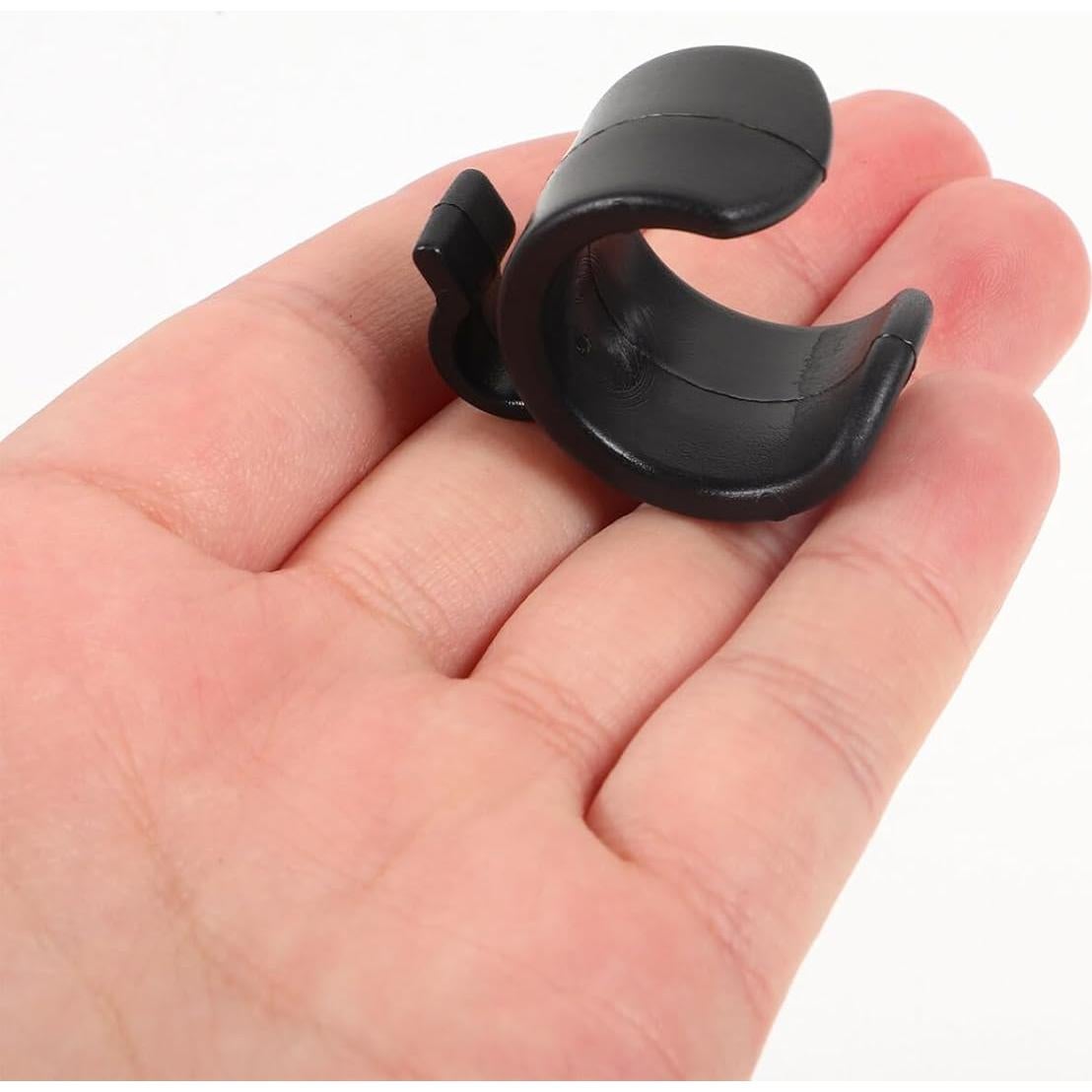 Soporte de Micrófono Toyvian 20 Pcs Clips de Cable Negro