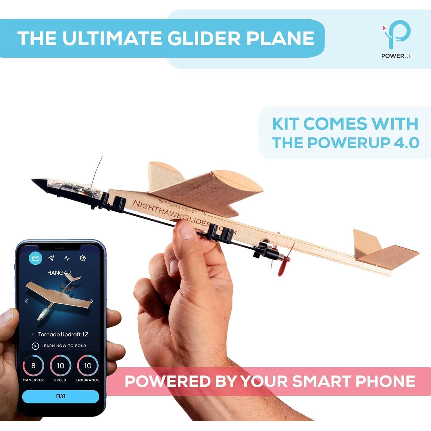 Kit de Avión de Papel POWERUP 4.0 con Control Remoto