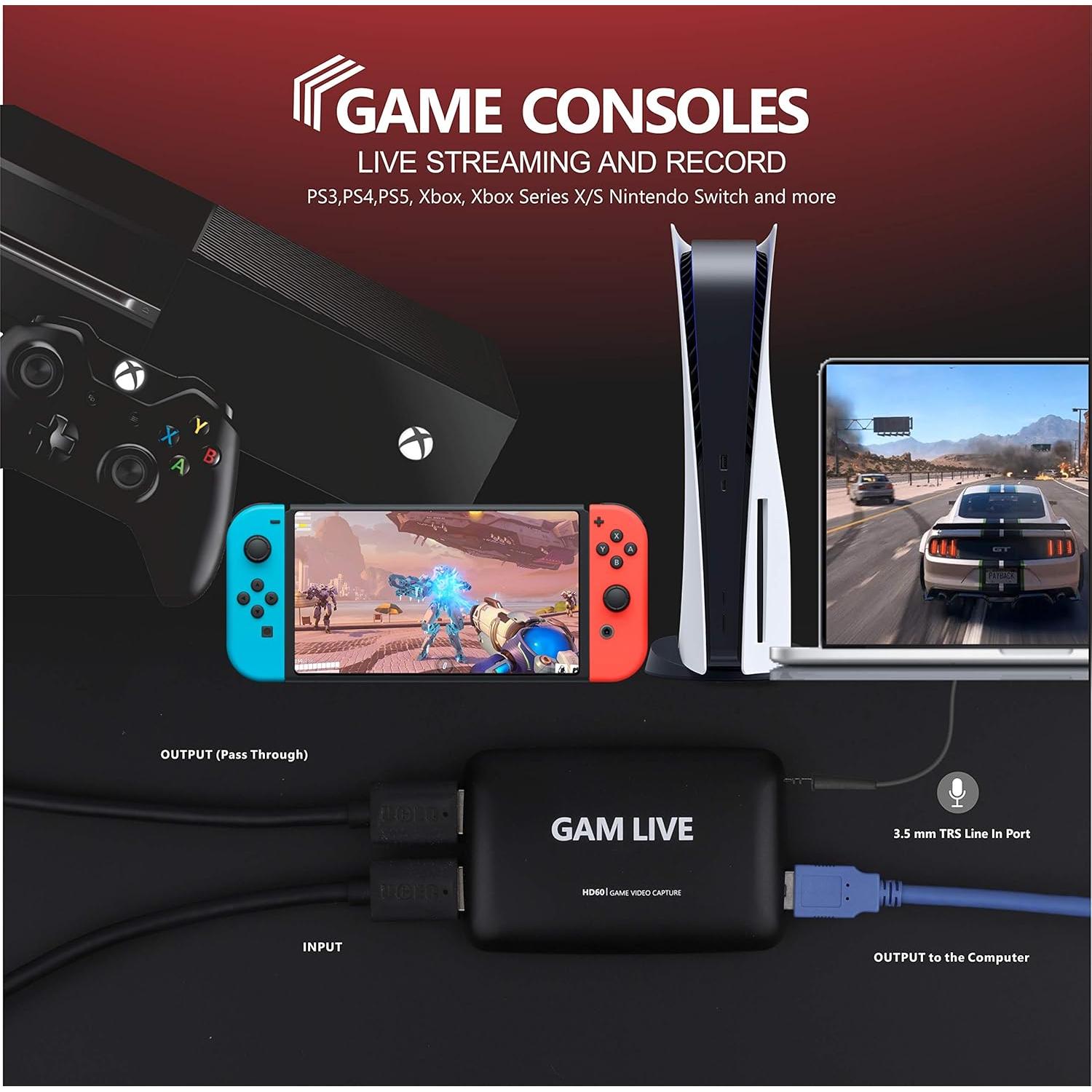 Tarjeta de Captura UCEC GAM LIVE 4K30 USB 3.0 1080p60fps