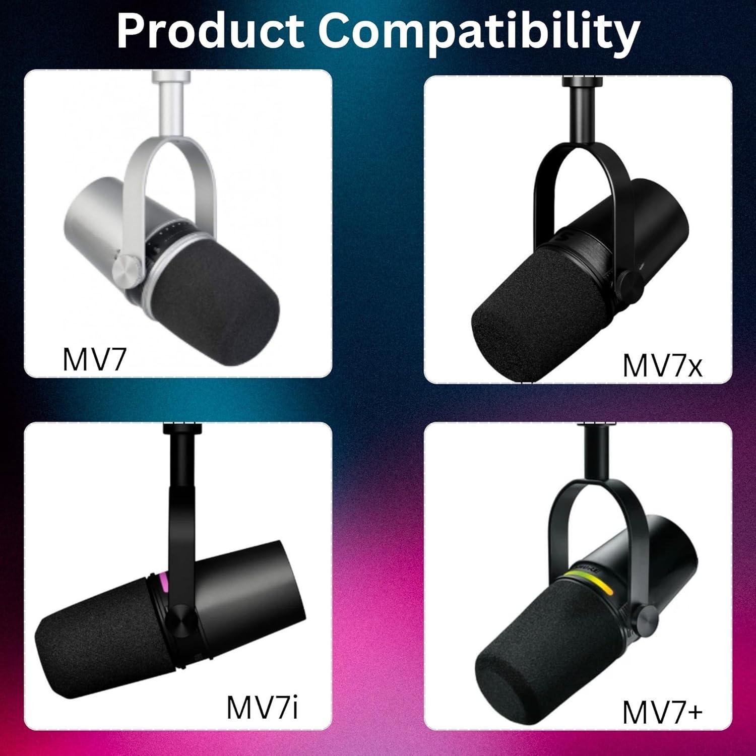 Filtro Pop MV7 para Micrófonos Shure MV7, MV7i, MV7+, MV7X