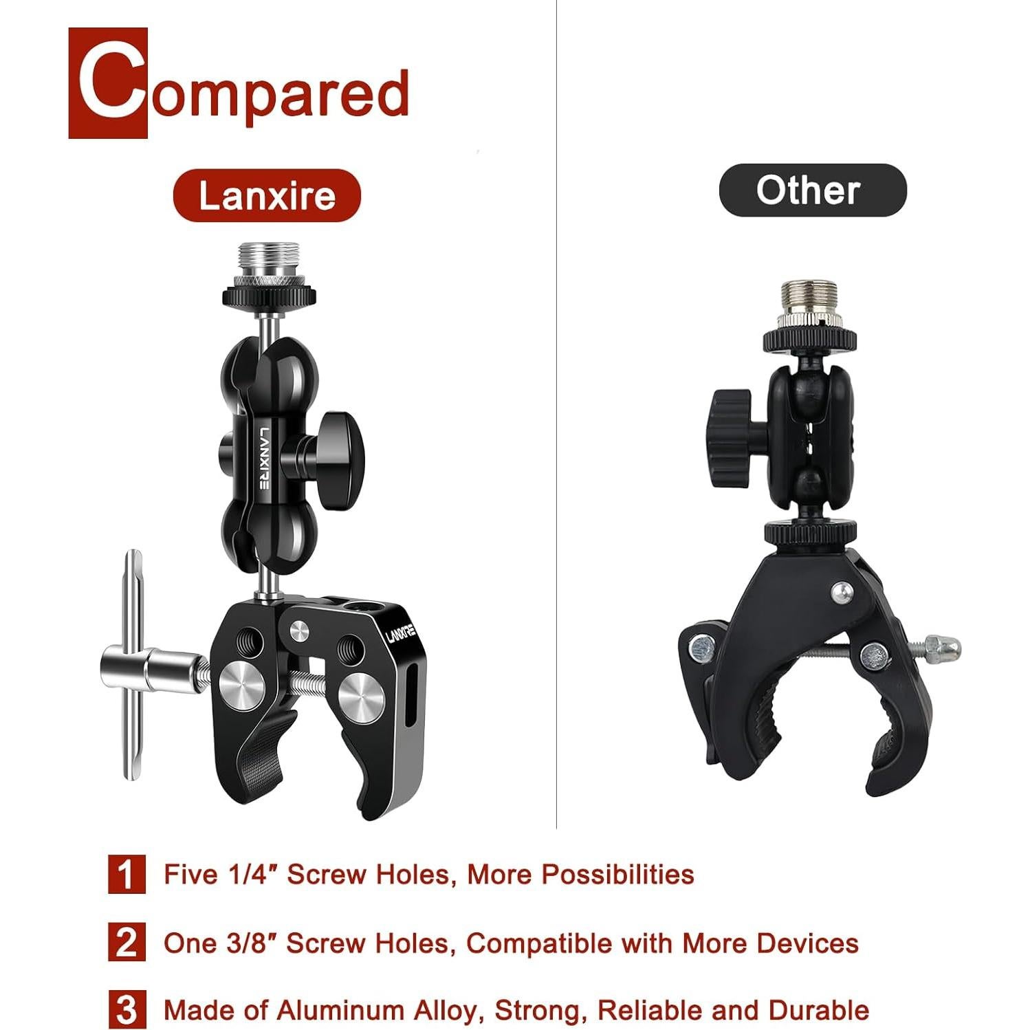 Soporte de Micrófono Lanxire con Brazo Mágico Ajustable 2kg