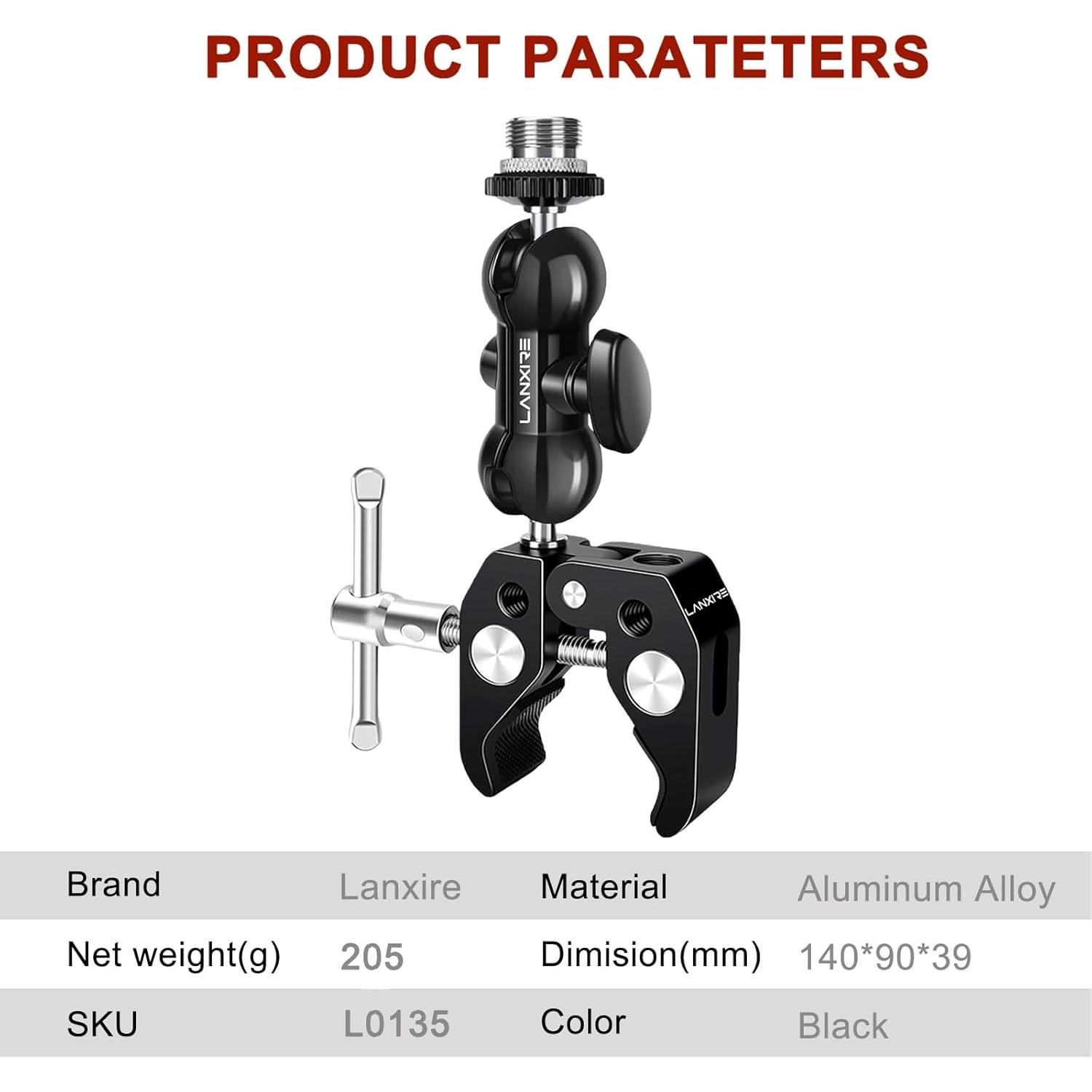 Soporte de Micrófono Lanxire con Brazo Mágico Ajustable 2kg
