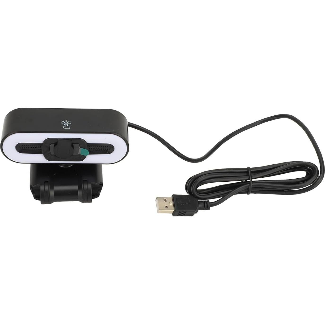 Cámara Web 4K Diydeg con Micrófono y Luz de Relleno