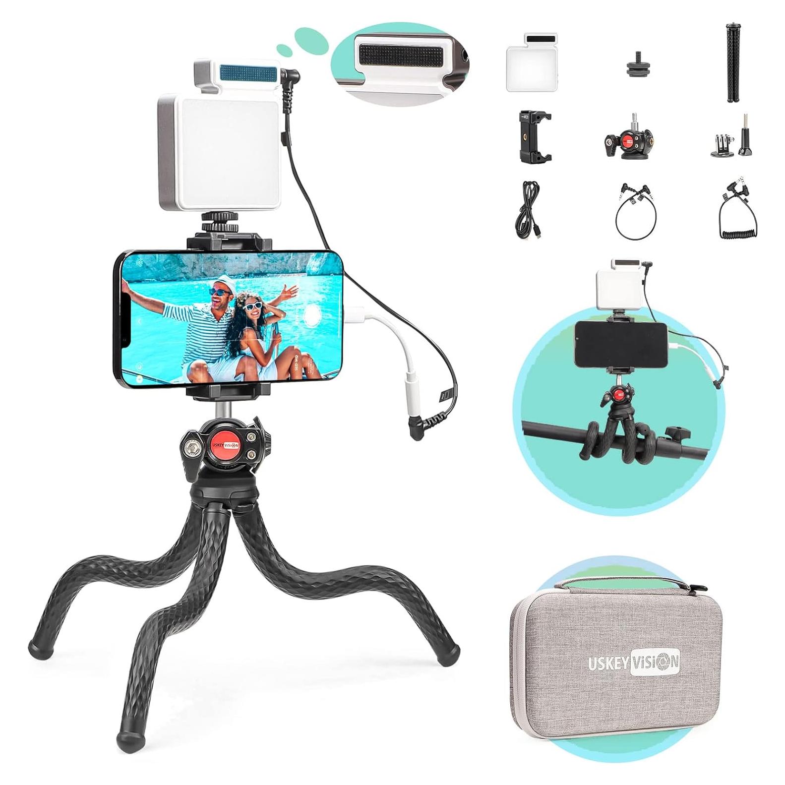 Kit de Video Flex-K4 USKEYVISION con Micrófono y Luz LED